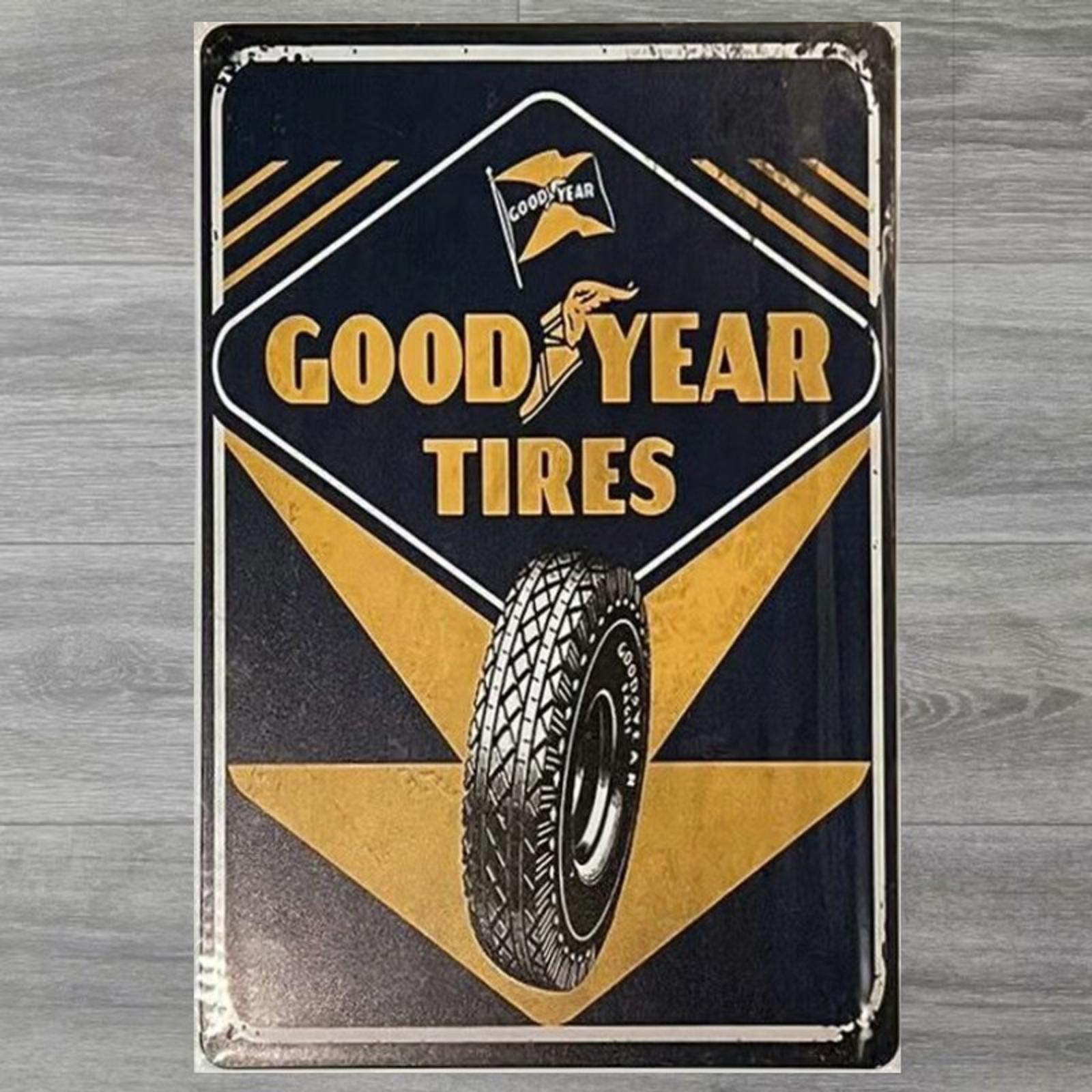 Goodyear Tires 8 x 12 Novelty Metal Sign New Shrink-wrapped