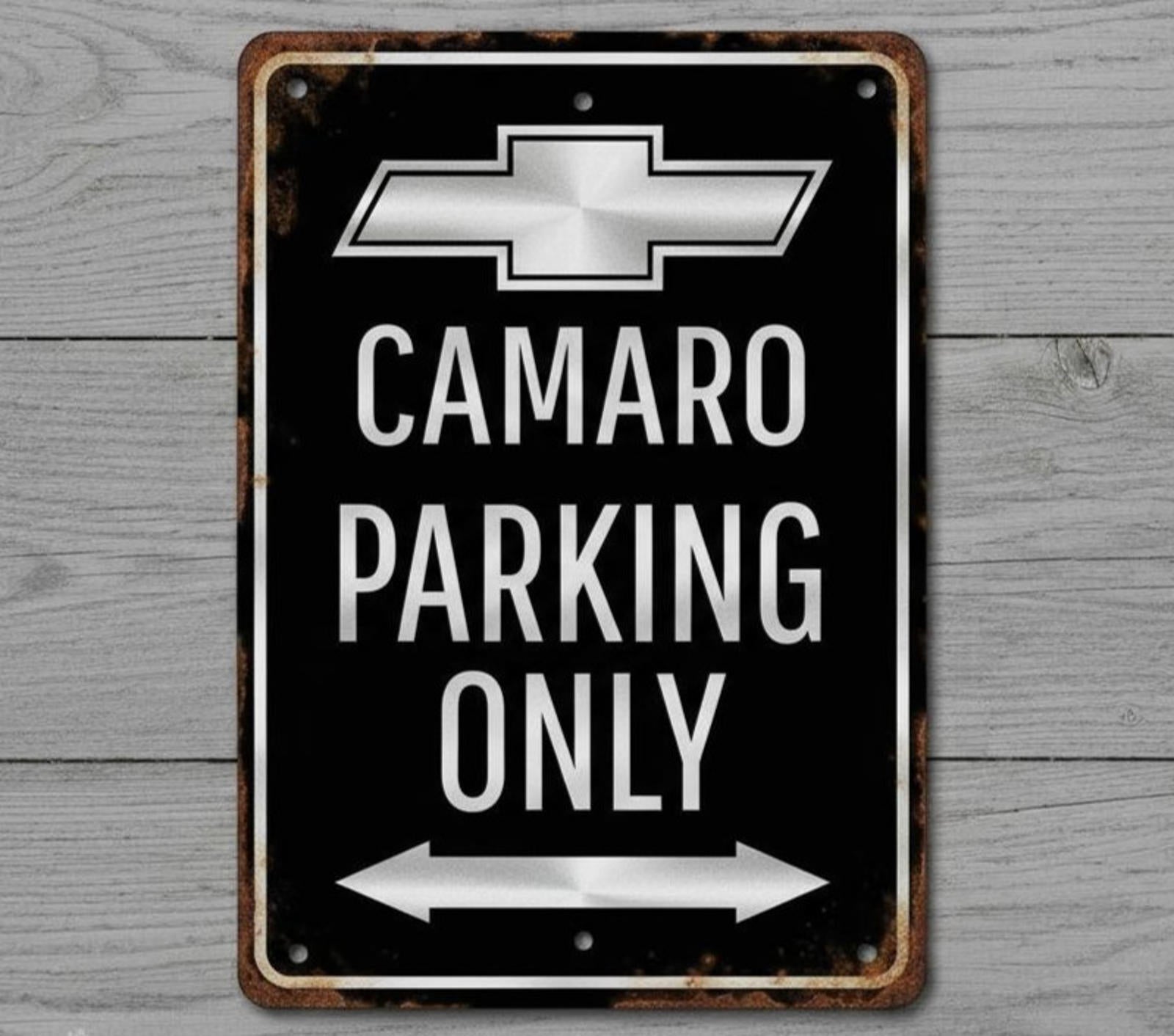 Camaro Parking Only 8 x 12 Vintage Novelty Metal Sign Shrink-Wrapped New!