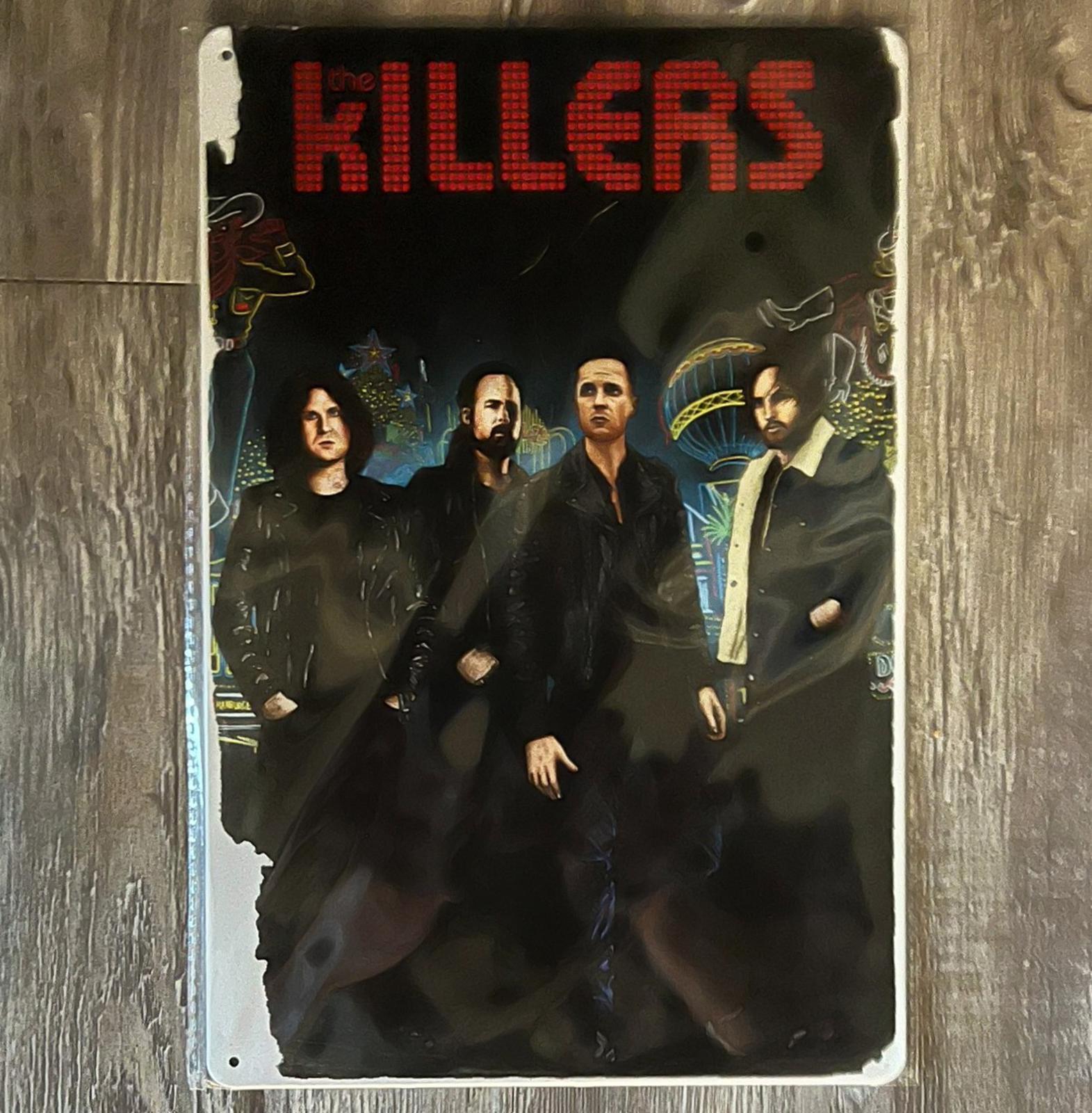 The Killers 8 x 12 Novelty Metal Sign Shrink-Wrapped New!