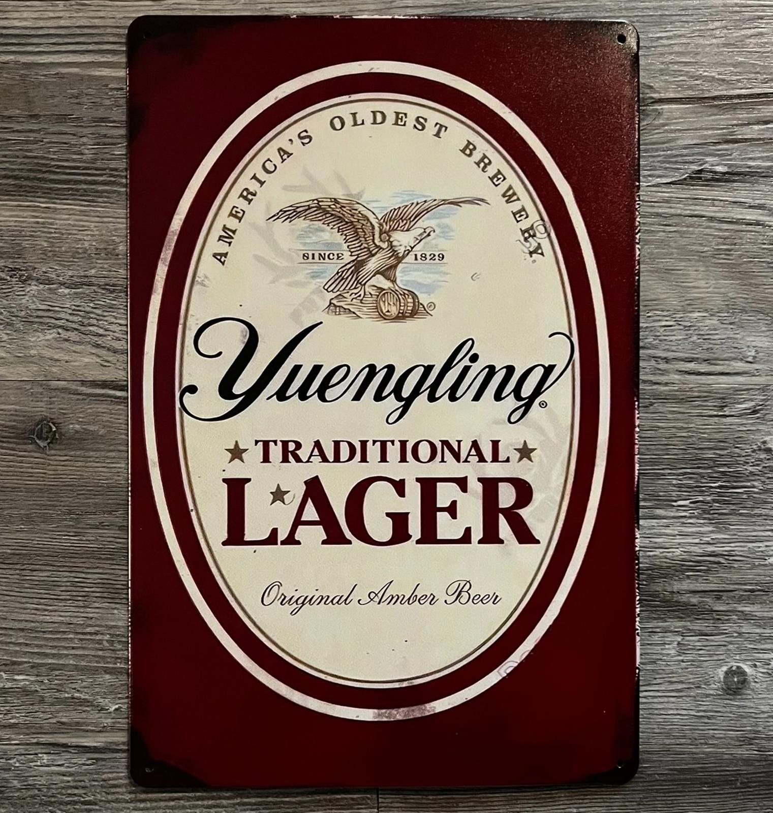 Yuengling Traditional Lager Beer 8 x 12 Vintage Novelty Metal Sign New!