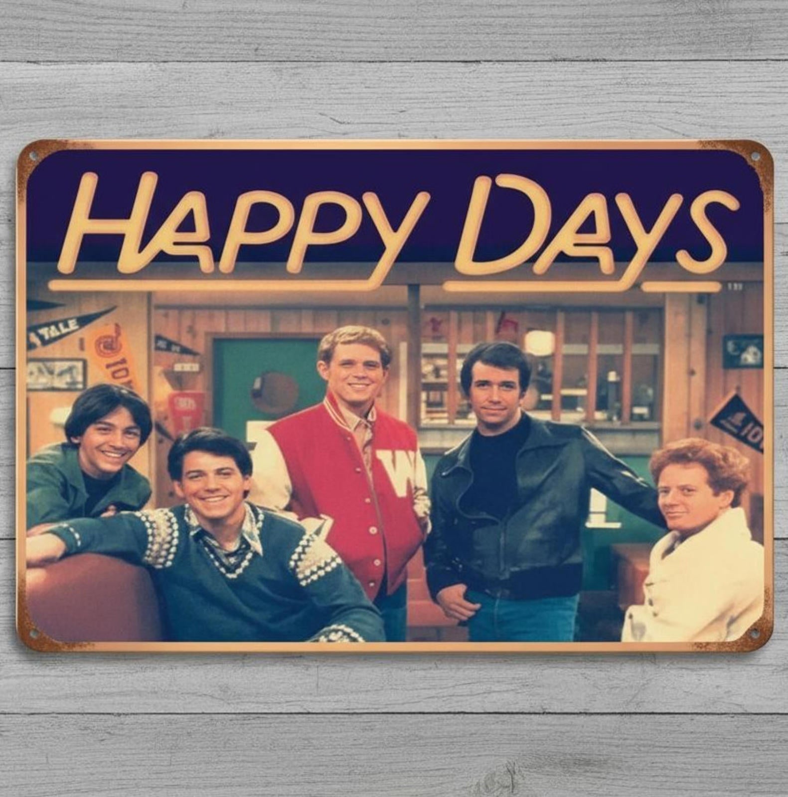 Happy Days 8 x 12 Novelty Vintage Metal Sign Shrink-wrapped New!