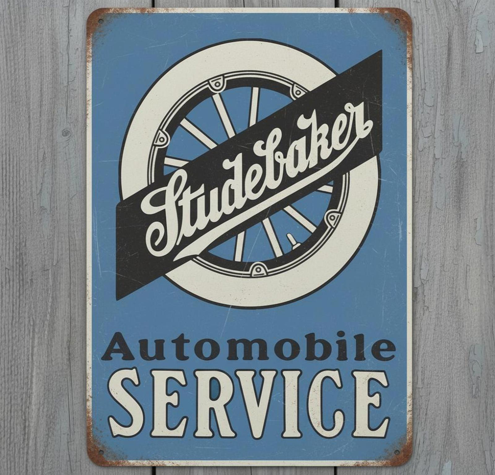 Studebaker Automobile Service 8 x 12 Vintage Novelty Metal Sign Made In USA