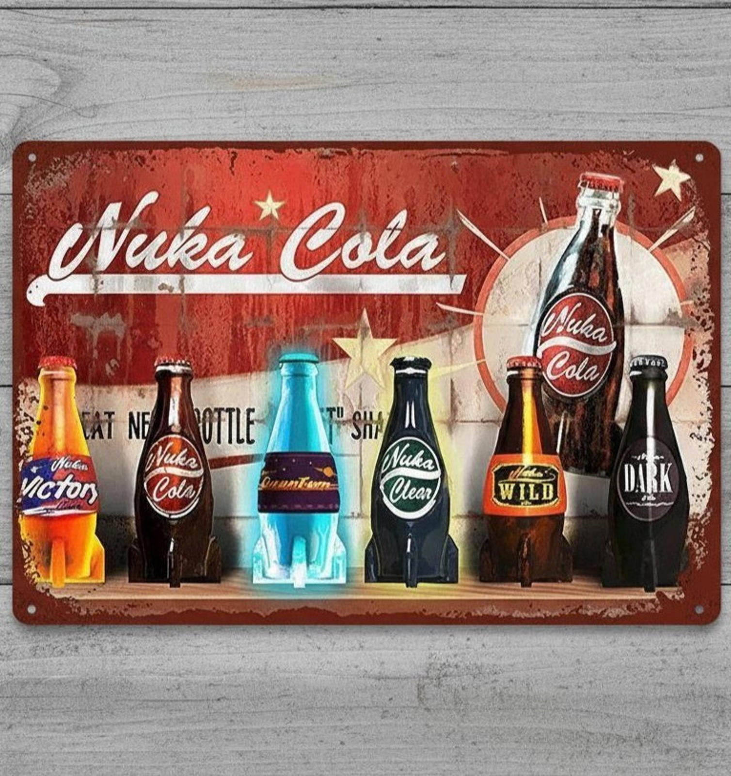 Nuka Cola 8 x 12 Novelty Metal Sign New Shrink-wrapped Made In USA!