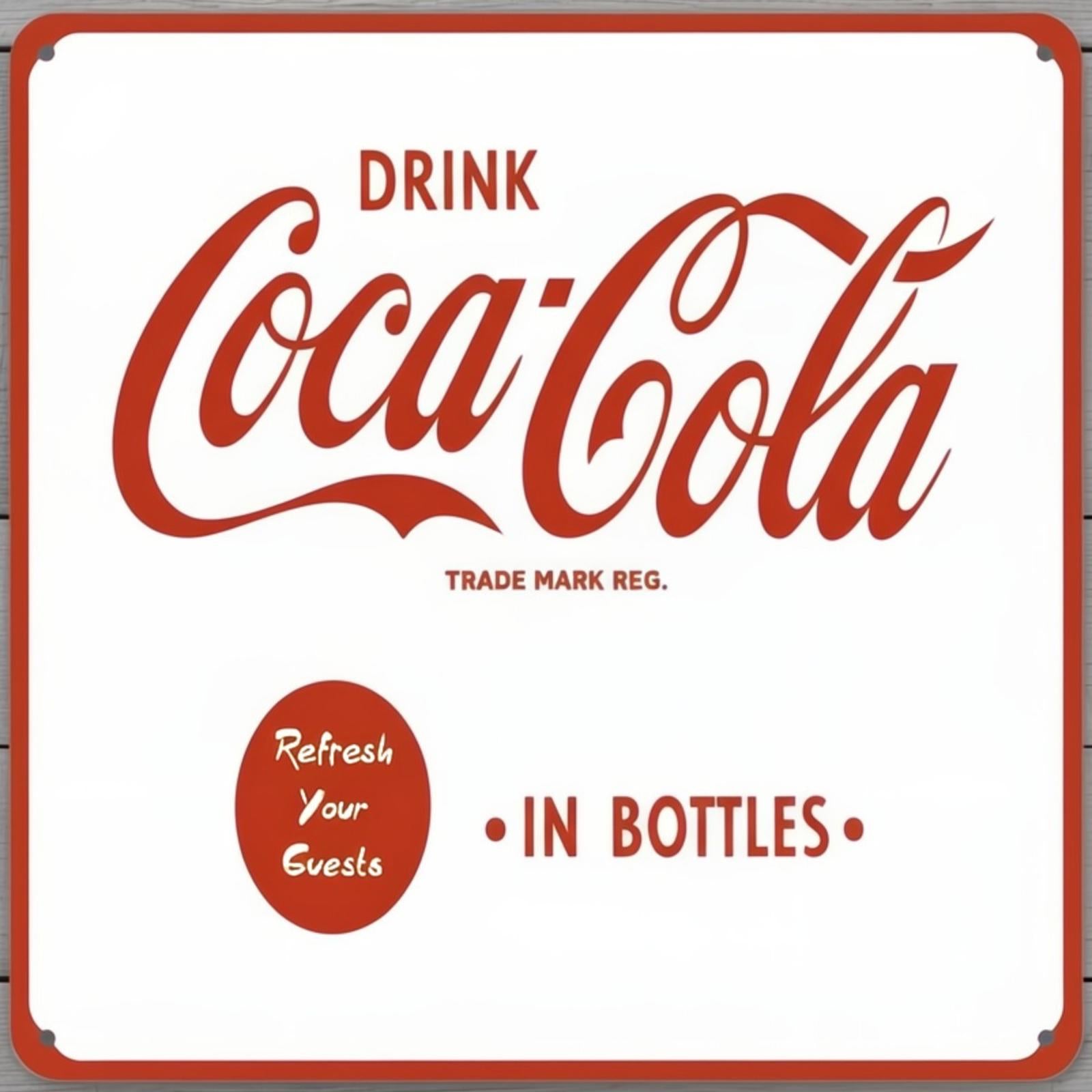 Coca-Cola Coke 12 x 12 Square Novelty Metal Sign Made In USA New!