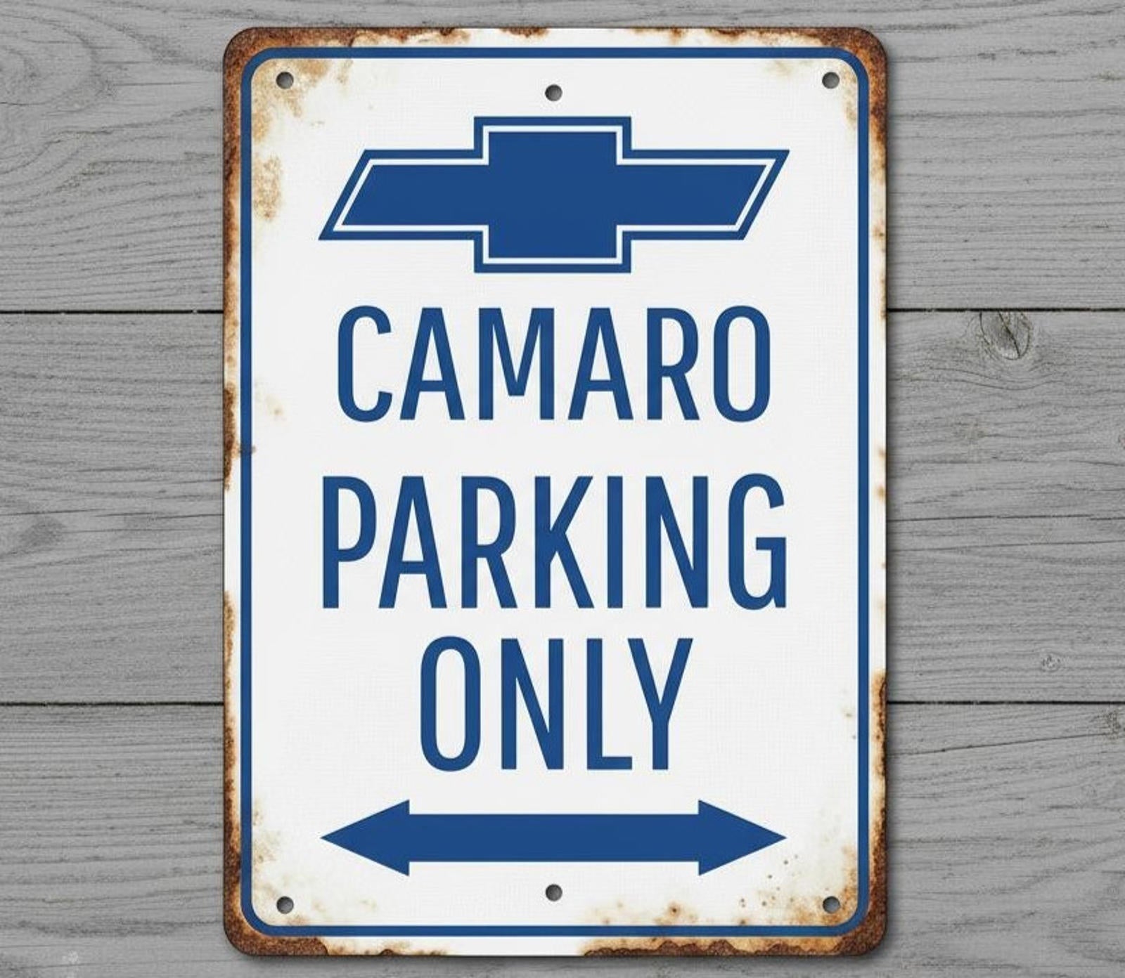 Camaro Parking Only 8 x 12 Vintage Novelty Metal Sign New!