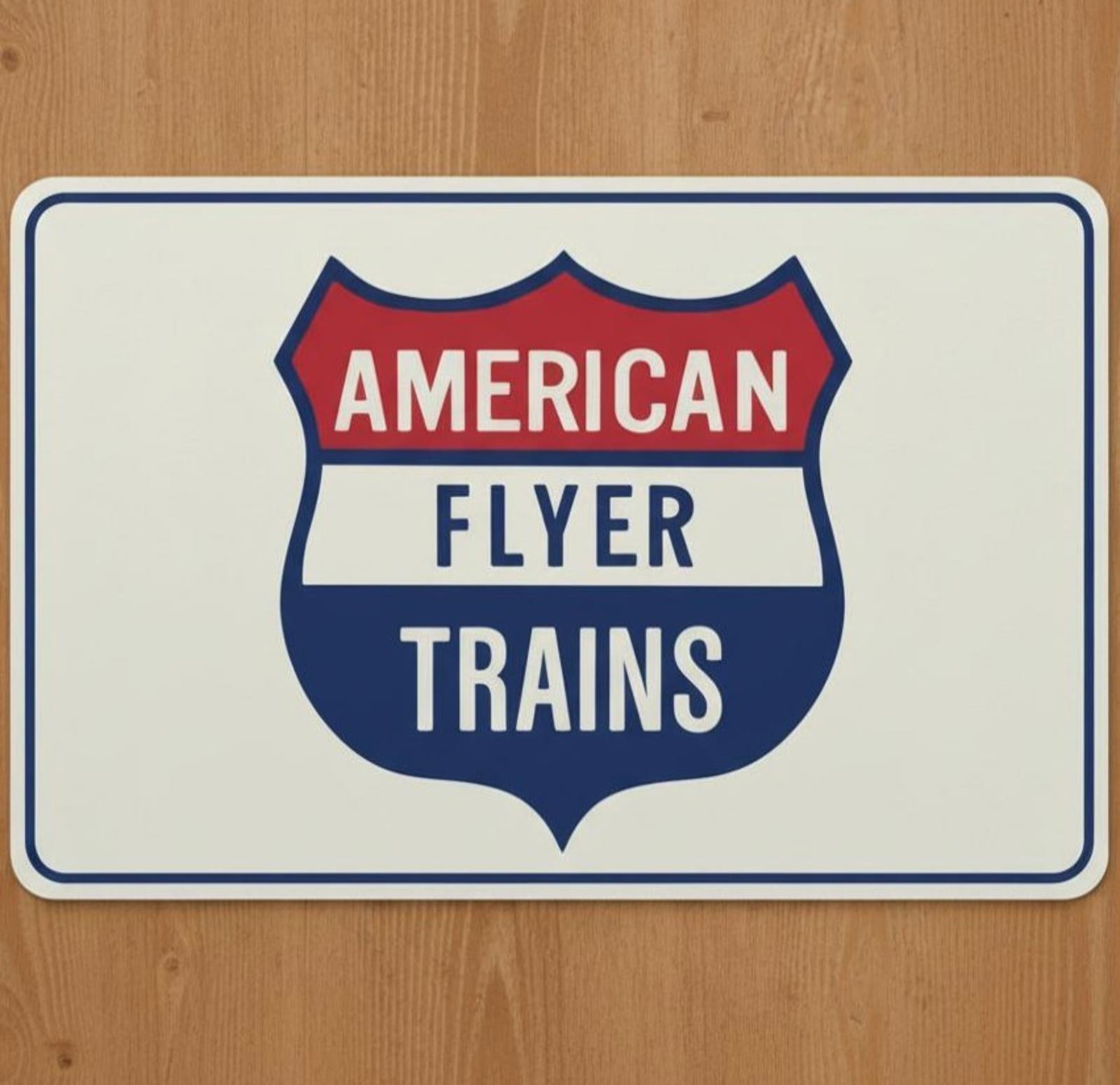 American Flyer Trains 9.5 x 8 Mouse Pad With Rubber Backing Made In USA