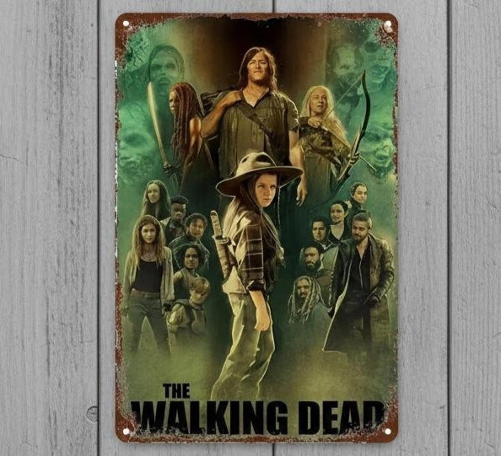 The Walking Dead 8 x 12 Vintage Novelty Metal Sign New!