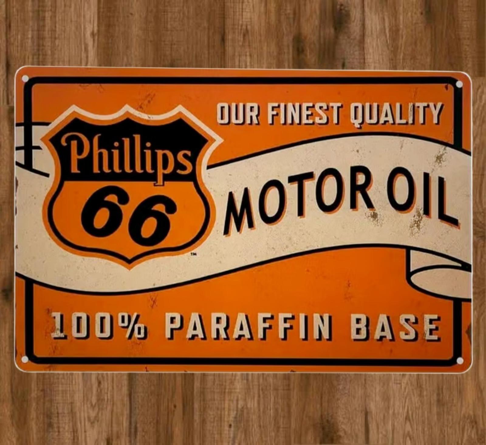 Phillips 66 Motor Oil 8 x 12 Novelty Metal Sign Shrink-Wrapped New!