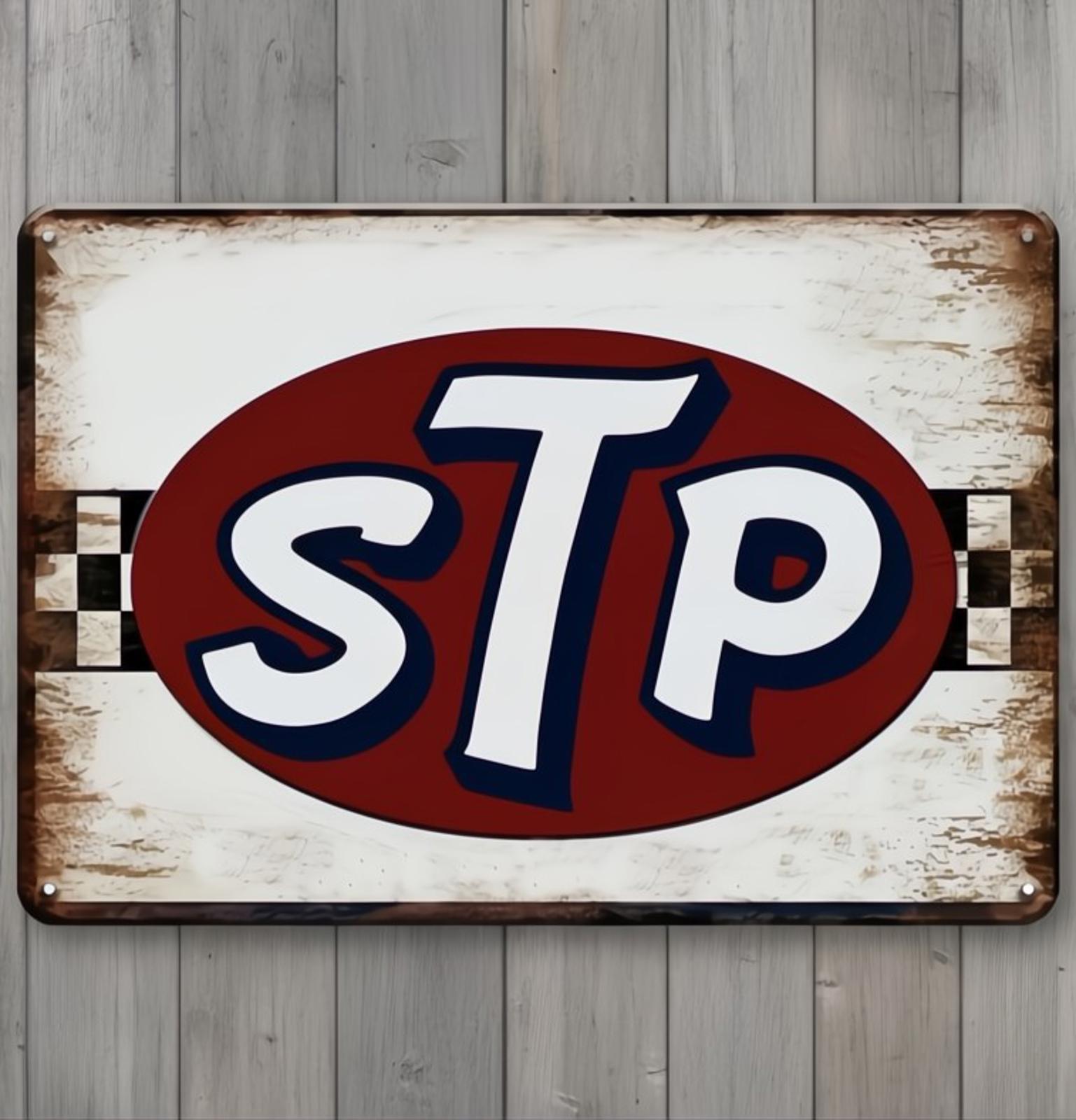 STP Oil Treatment 8 x 12 Vintage Novelty Metal Sign Made In USA NEW!