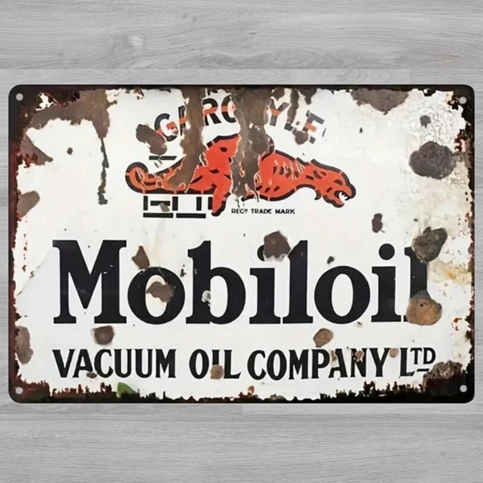 Mobiloil Motor Oil 8 x 12 Novelty Metal Sign Shrink-Wrapped New!