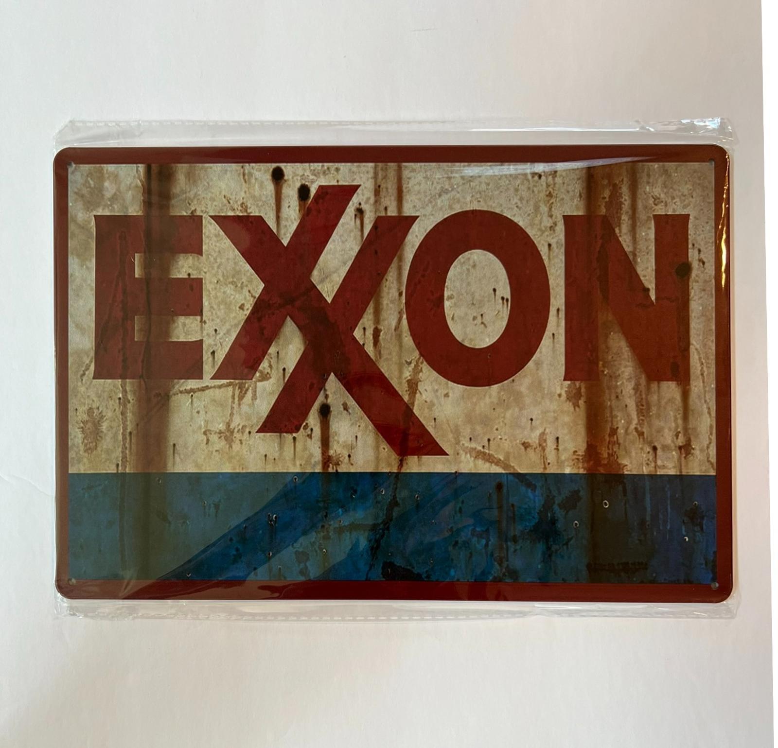 Exxon 8 x 12 Novelty Metal Sign Shrink-Wrapped New!