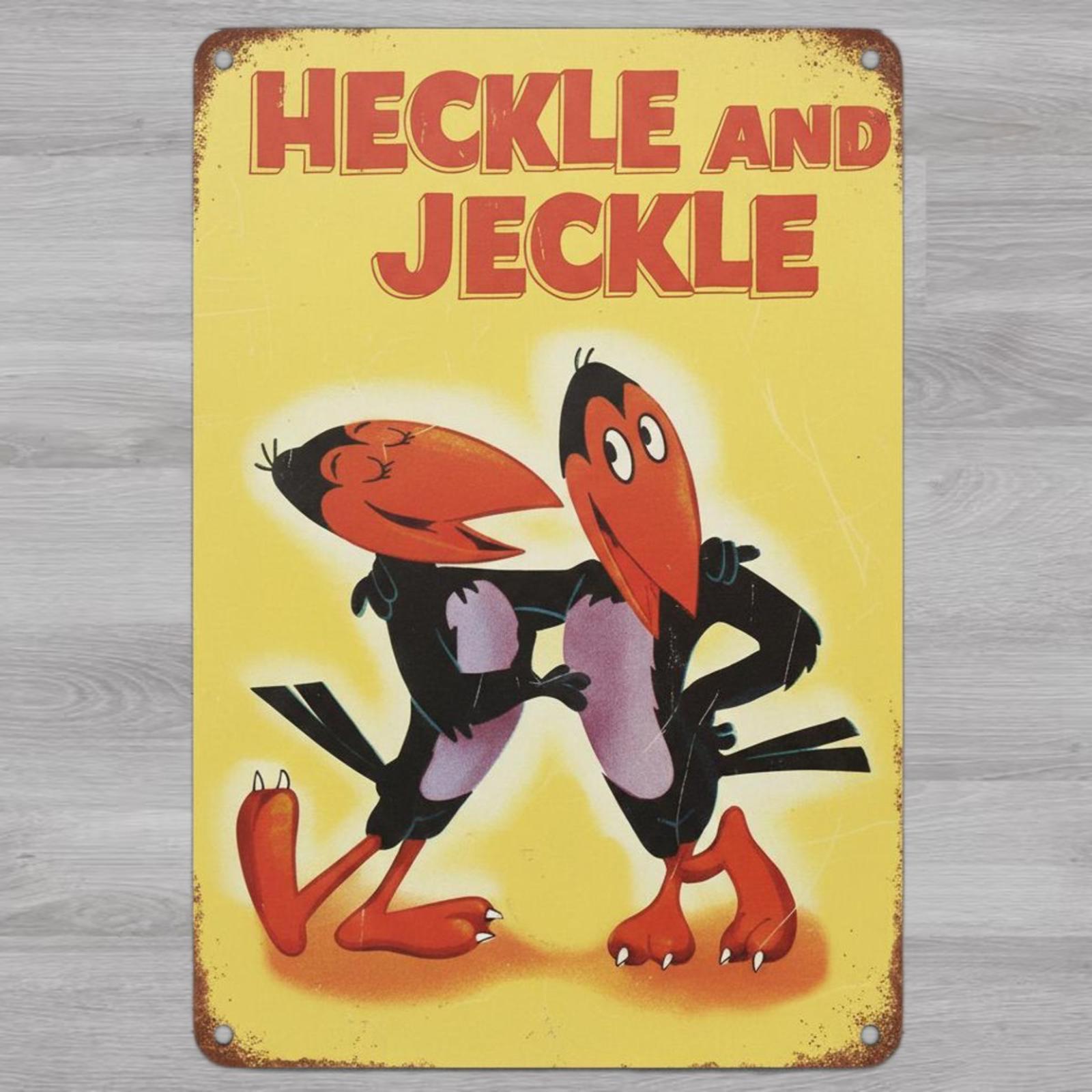 Heckle And Jeckle 8 x 12 Vintage Novelty Metal Sign Made In USA New!