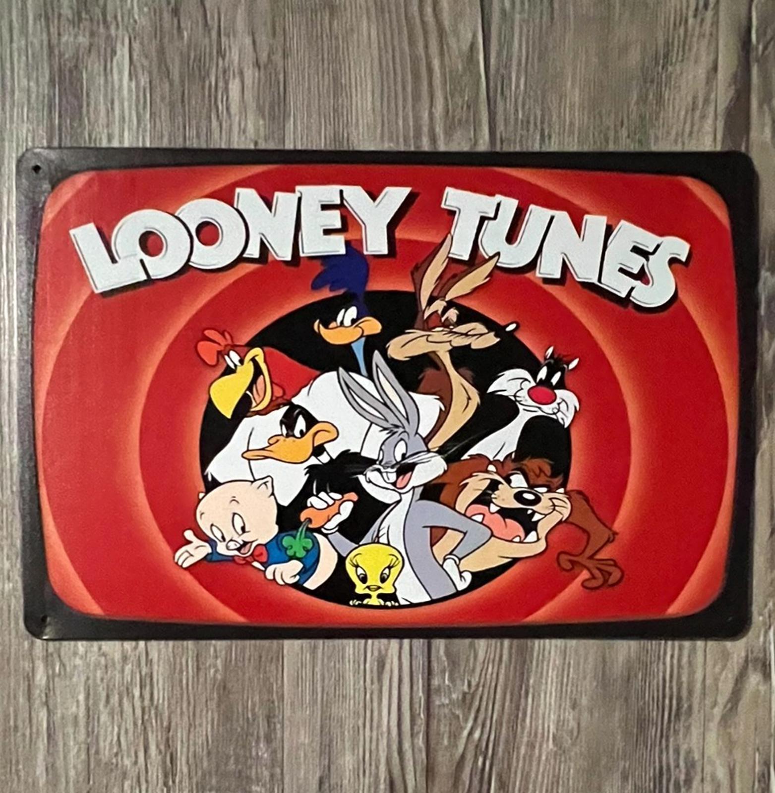 Looney Tunes Cartoon Characters 8 x 12 Vintage Novelty Metal Sign New