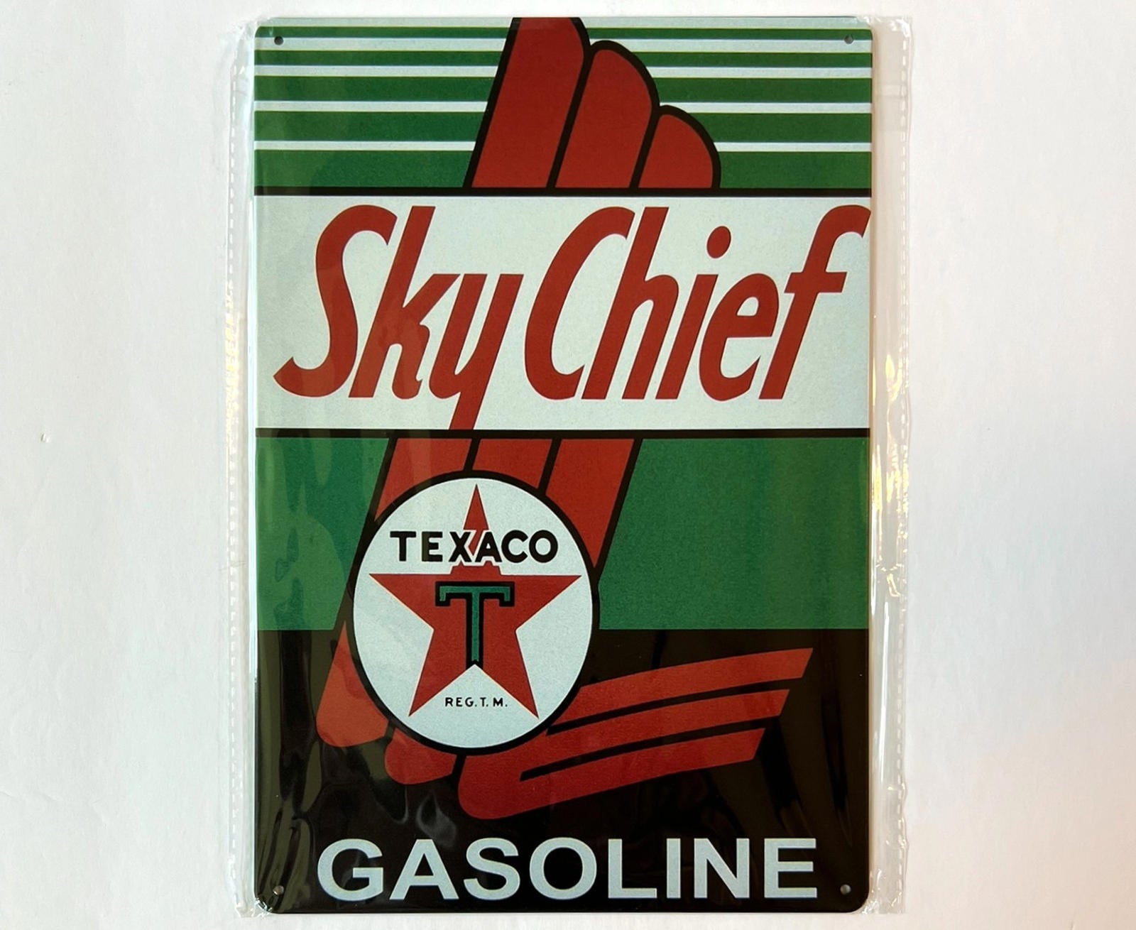 Texaco Sky Chief Gasoline 8 x 12 Novelty Metal Sign Shrink-Wrapped New!