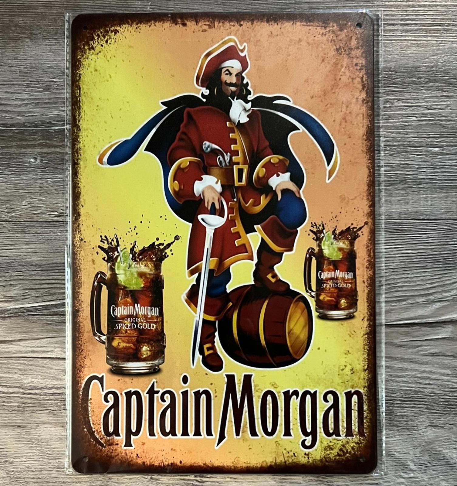 Captain Morgan Original Spiced Gold 8 x 12 Vintage Novelty Metal Sign New!