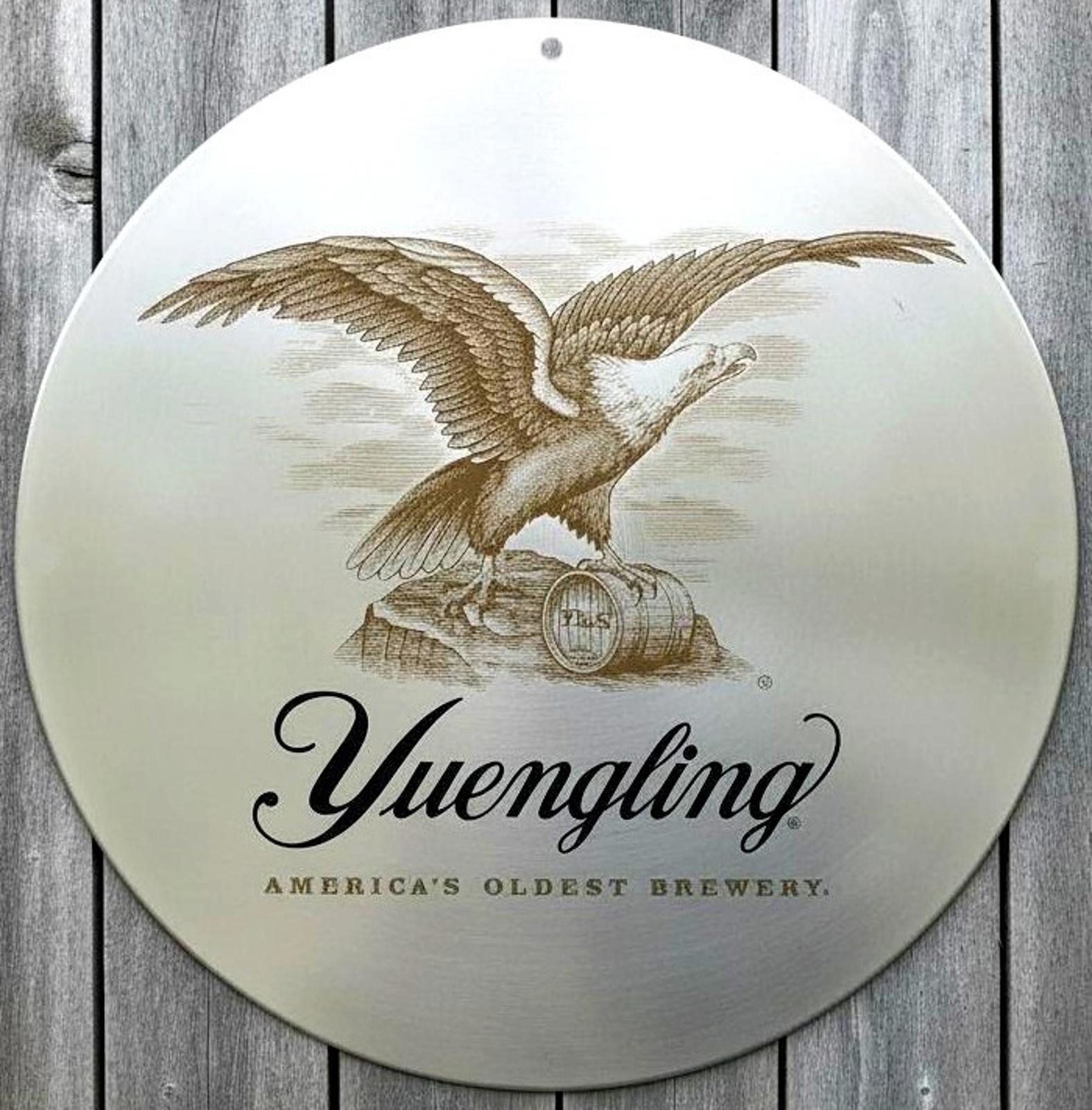 Yuengling Premium Beer 12" Diameter Vintage Novelty Metal Sign Made In USA New!