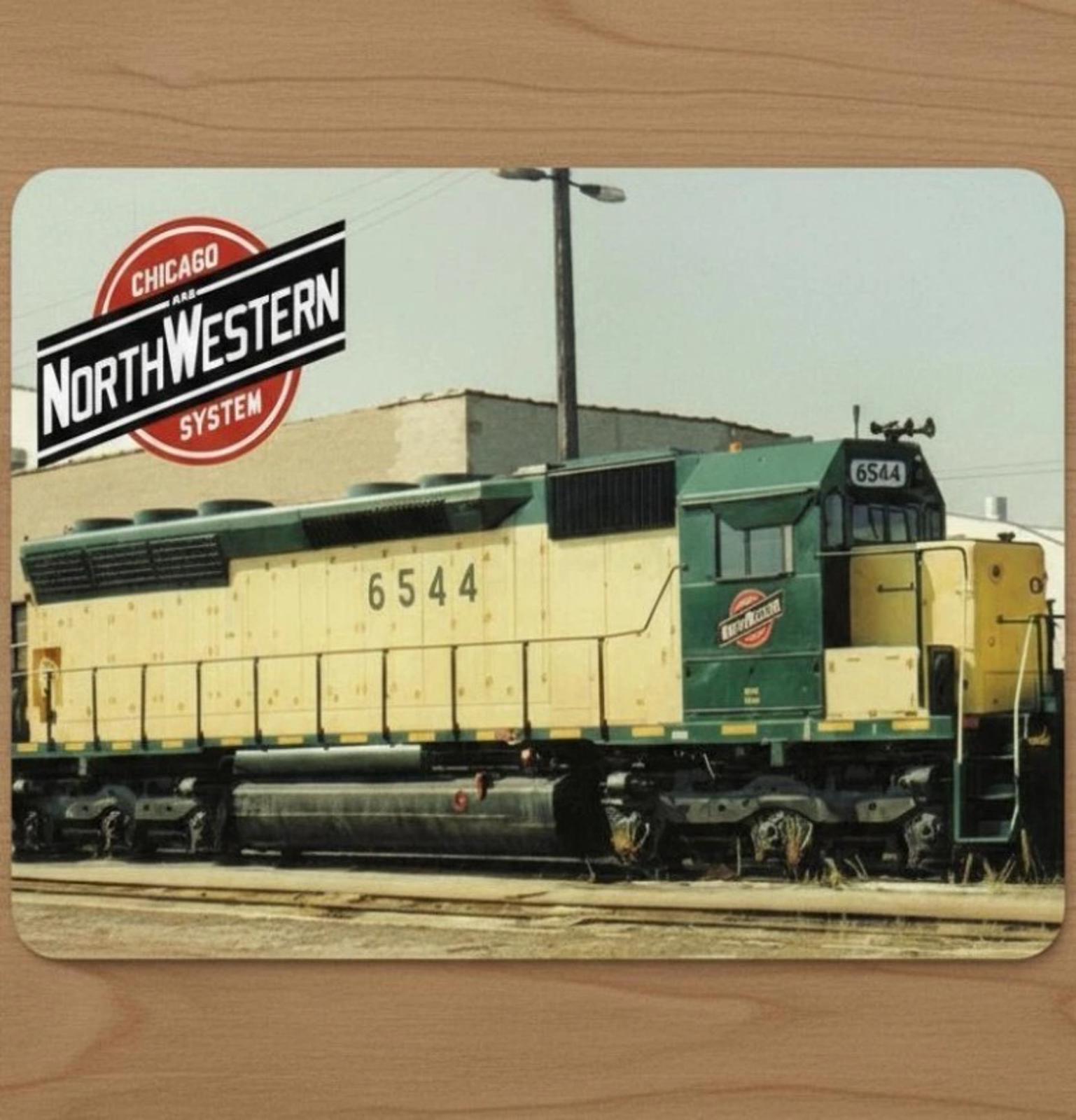 Chicago And North Western Railroad 9.5 x 8 Mouse Pad With Rubber Backing New!