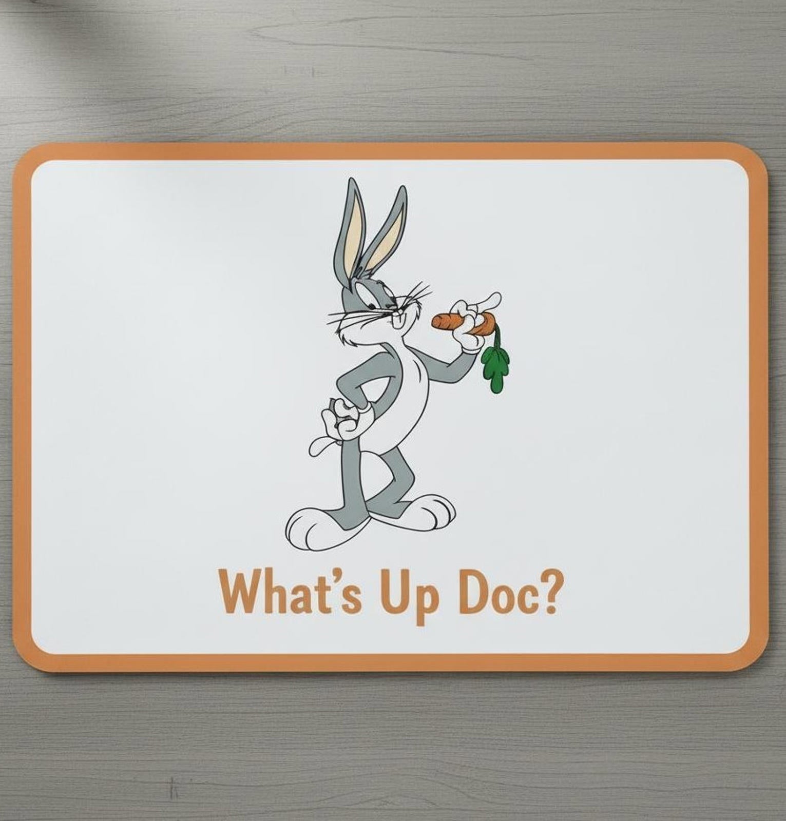 Bugs Bunny 9.5 x 8 Mouse Pad With Anti-Slip Rubber Backing Made In USA
