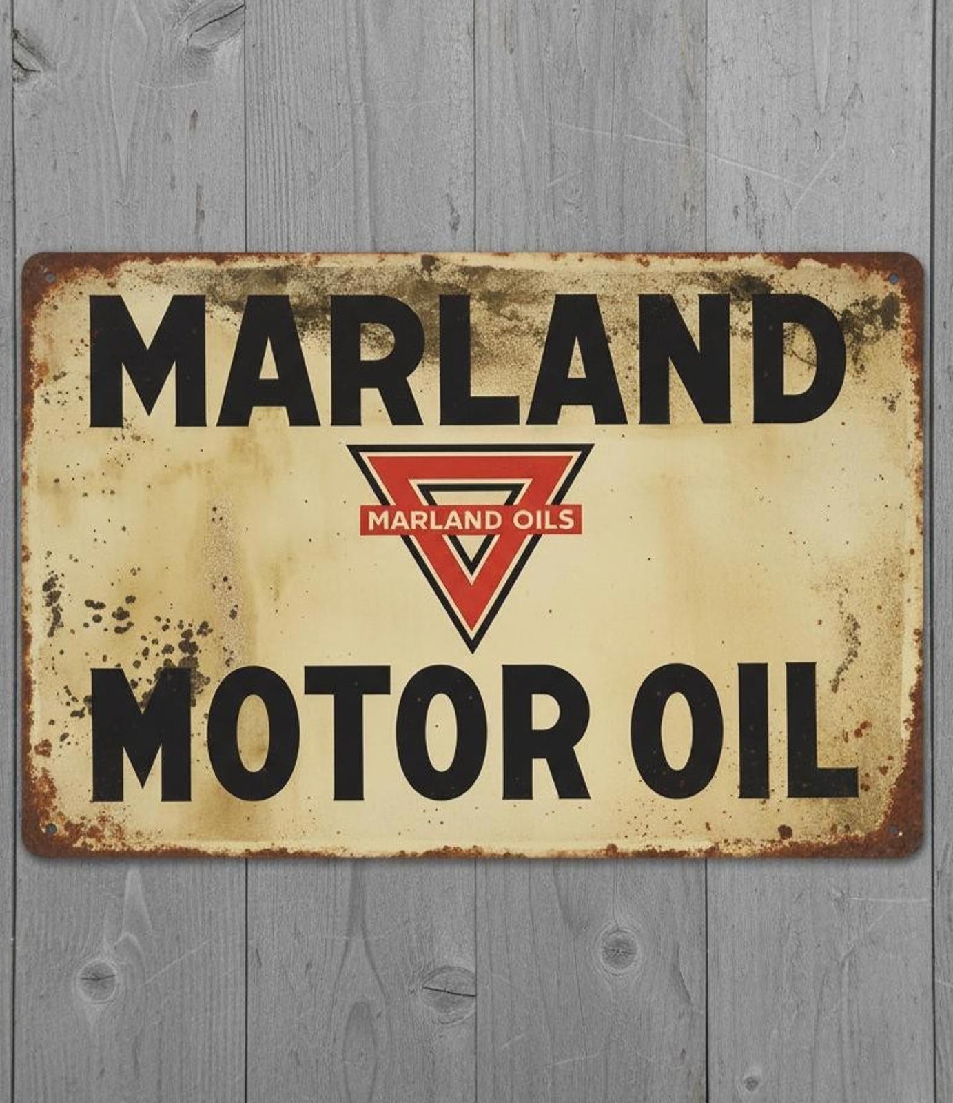 Maryland Motor Oil 8 x 12 Vintage Novelty Metal Sign Made In USA