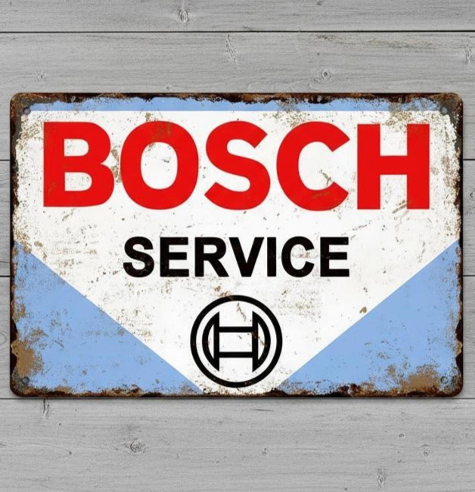Bosch Service 8 x 12 Vintage Novelty Metal Sign Made In USA