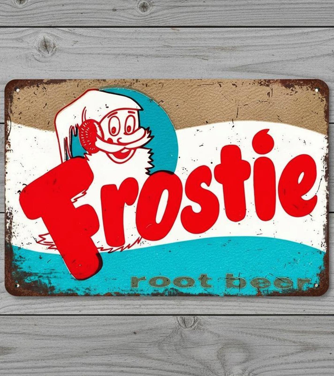 Frostie Root Beer 8 x 12 Vintage Novelty Metal Sign Made In USA New!