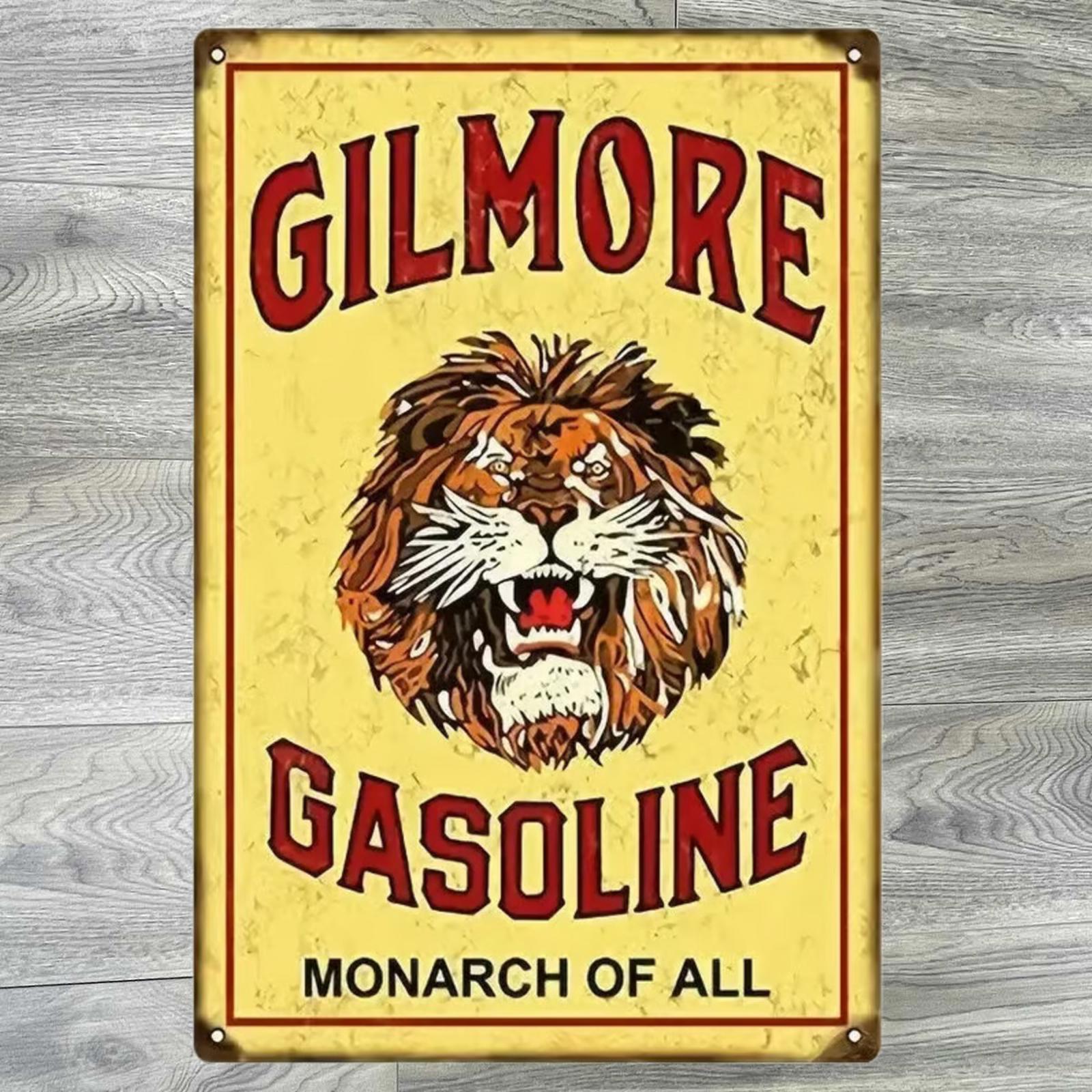 Gilmore Gasoline Monarch Of All 8 x 12 Novelty Vintage Metal Sign Shrink-Wrapped