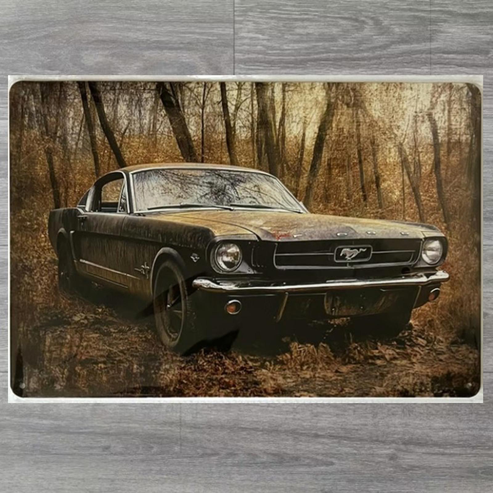 Classic Ford Mustang 8 x 12 Vintage Novelty Metal Sign Shrink-Wrapped New!