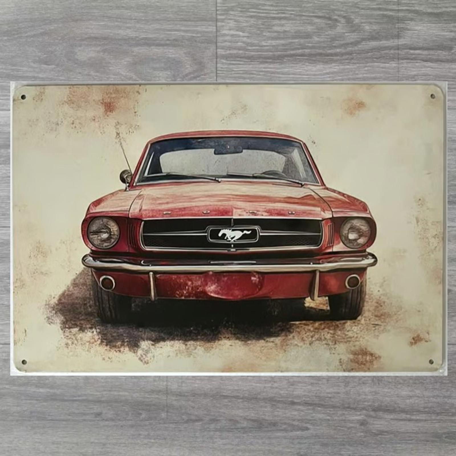 Classic Ford Mustang 8 x 12 Vintage Novelty Metal Sign Shrink-Wrapped New!