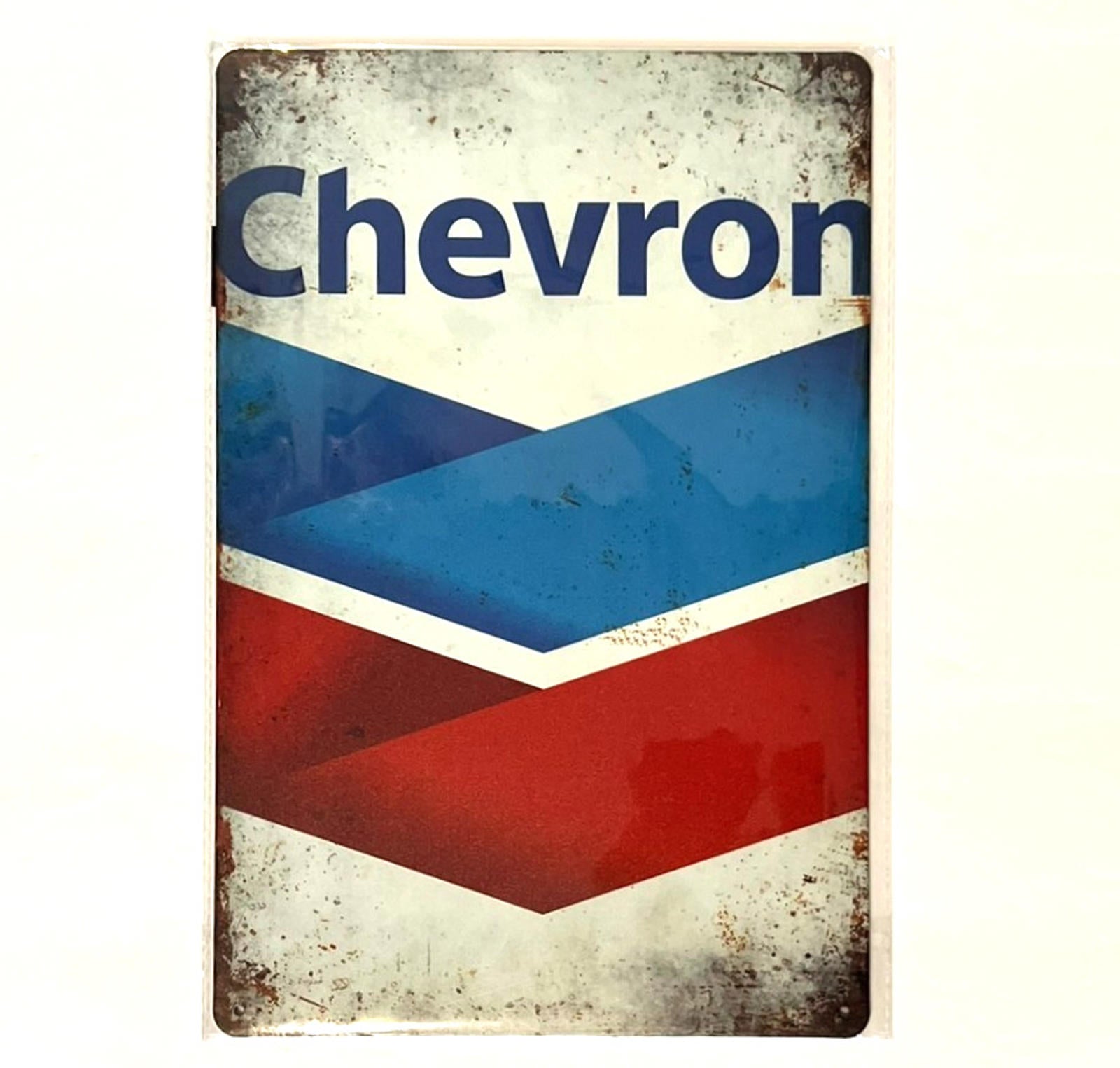 Chevron Gasoline 8 x 12 Novelty Metal Sign Shrink-Wrapped New!