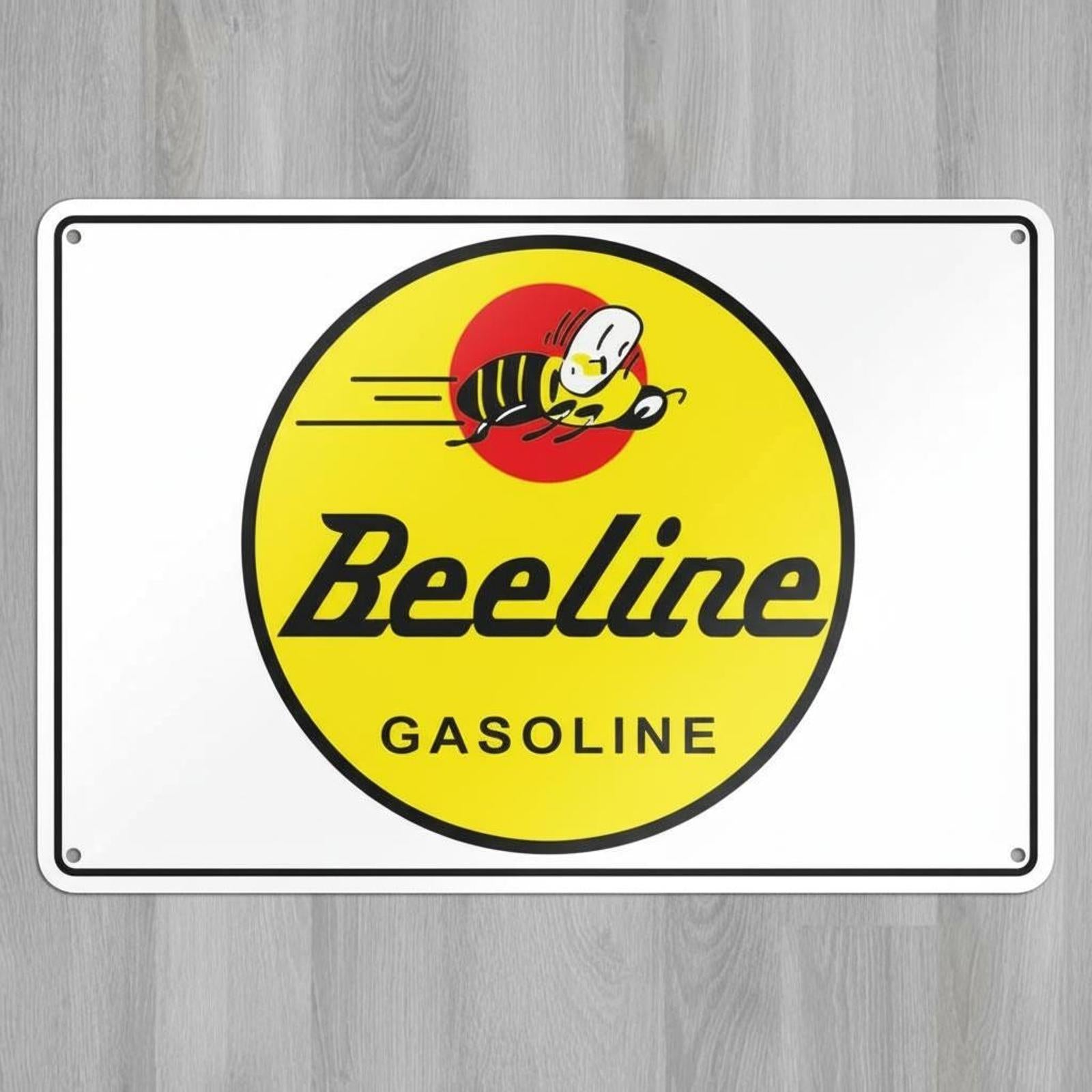 Beeline Gasoline 8 x 12 Novelty Metal Sign Made In USA New!