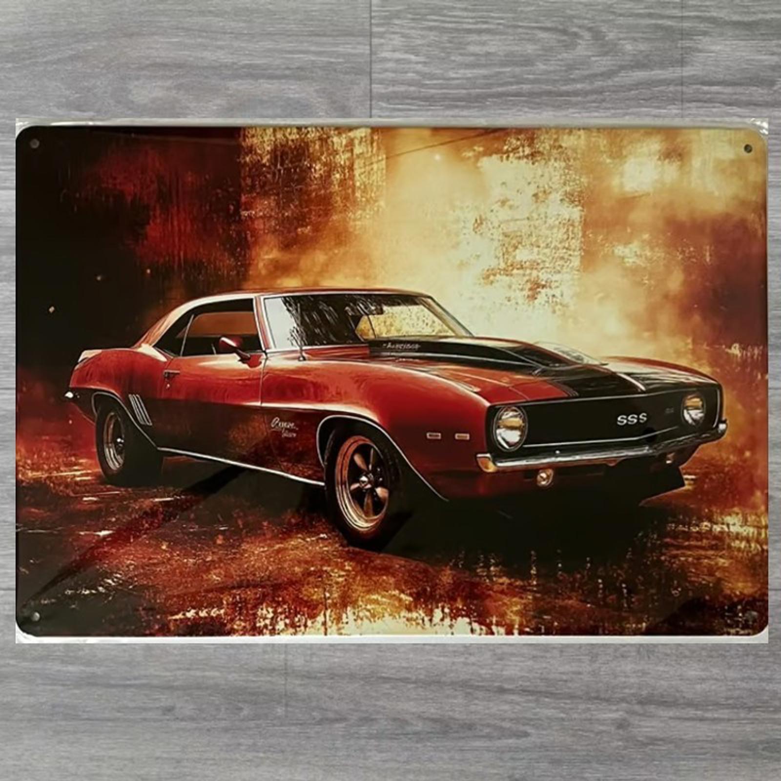 Classic Chevrolet Camaro 8 x 12 Vintage Novelty Metal Sign Shrink-Wrapped New!