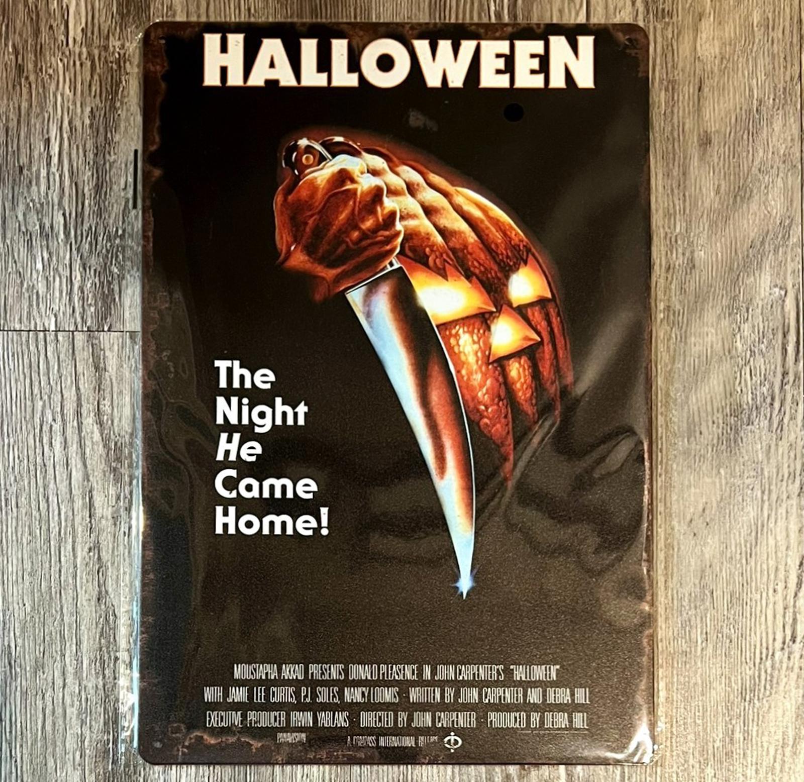 Halloween The Night He Come Home 8 x 12 Novelty Metal Sign New!