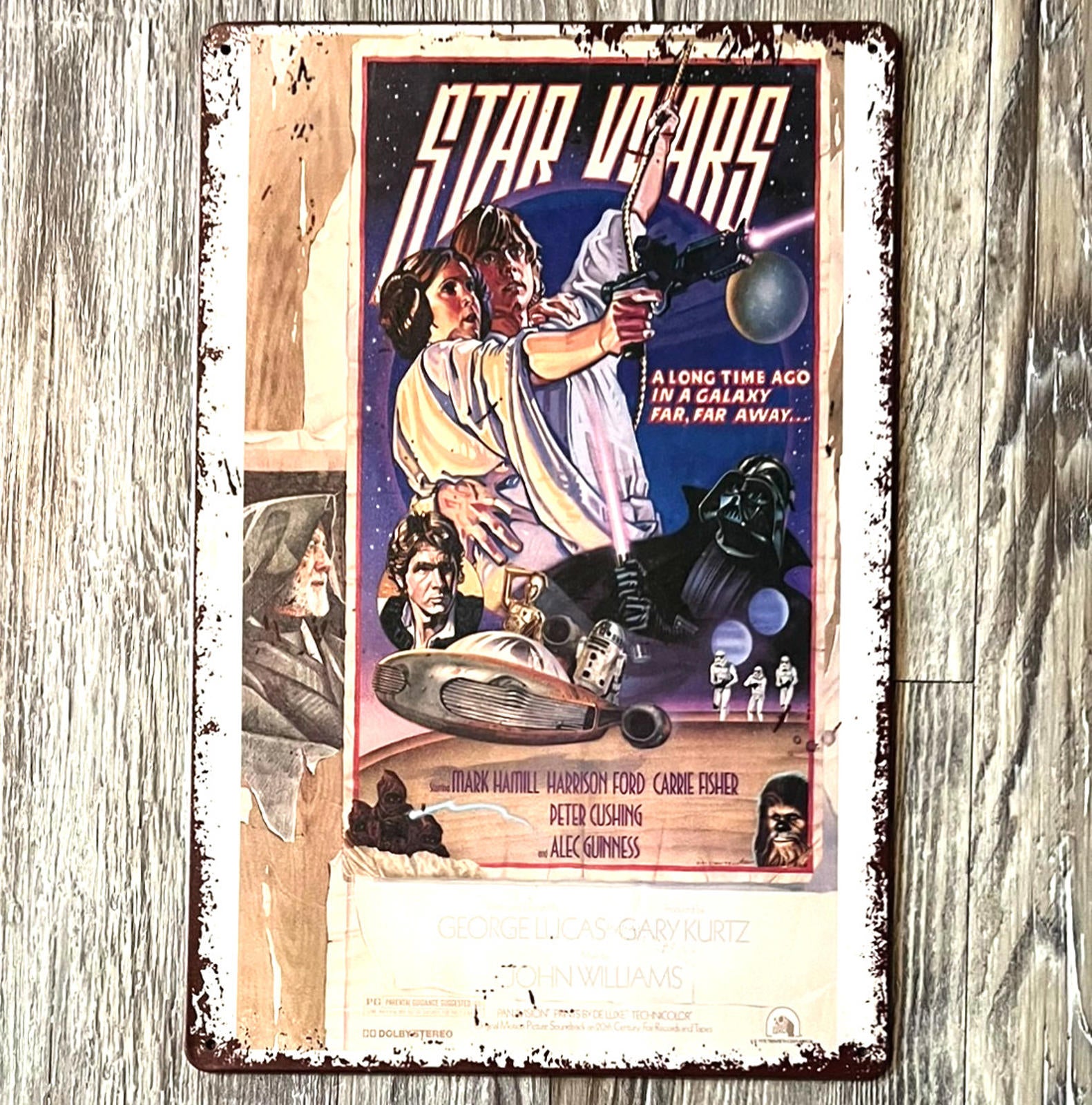 Star Wars Movie Mark Hamill Carrie Fisher 8 x 12 Vintage Novelty Metal Sign New!