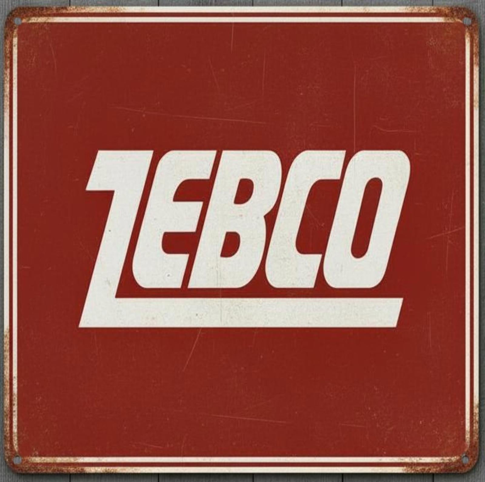 Zebco Fishing Reels 12 x 12 Square Vintage Novelty Metal Sign Made In USA New!