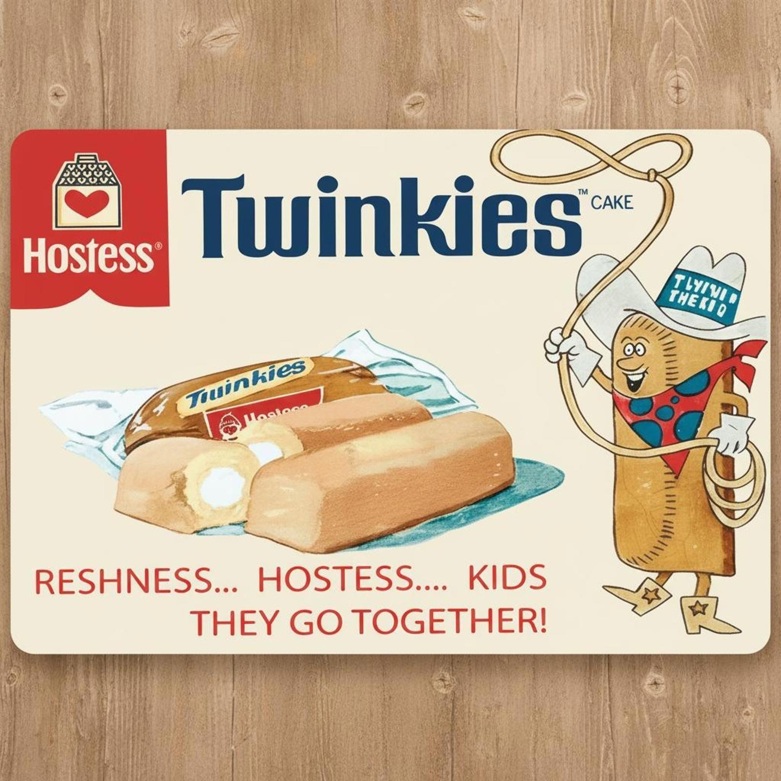 Hostess Twinkies 9.5 x 8 Mouse Pad With Anti-Slip Rubber Backing Made In USA