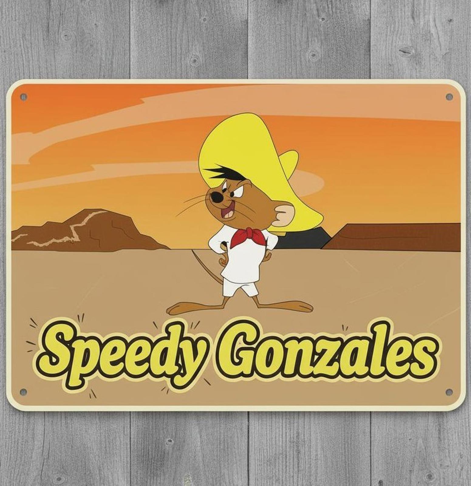 Speedy Gonzales 8 x 12 Novelty Metal Sign Shrink-Wrapped New!