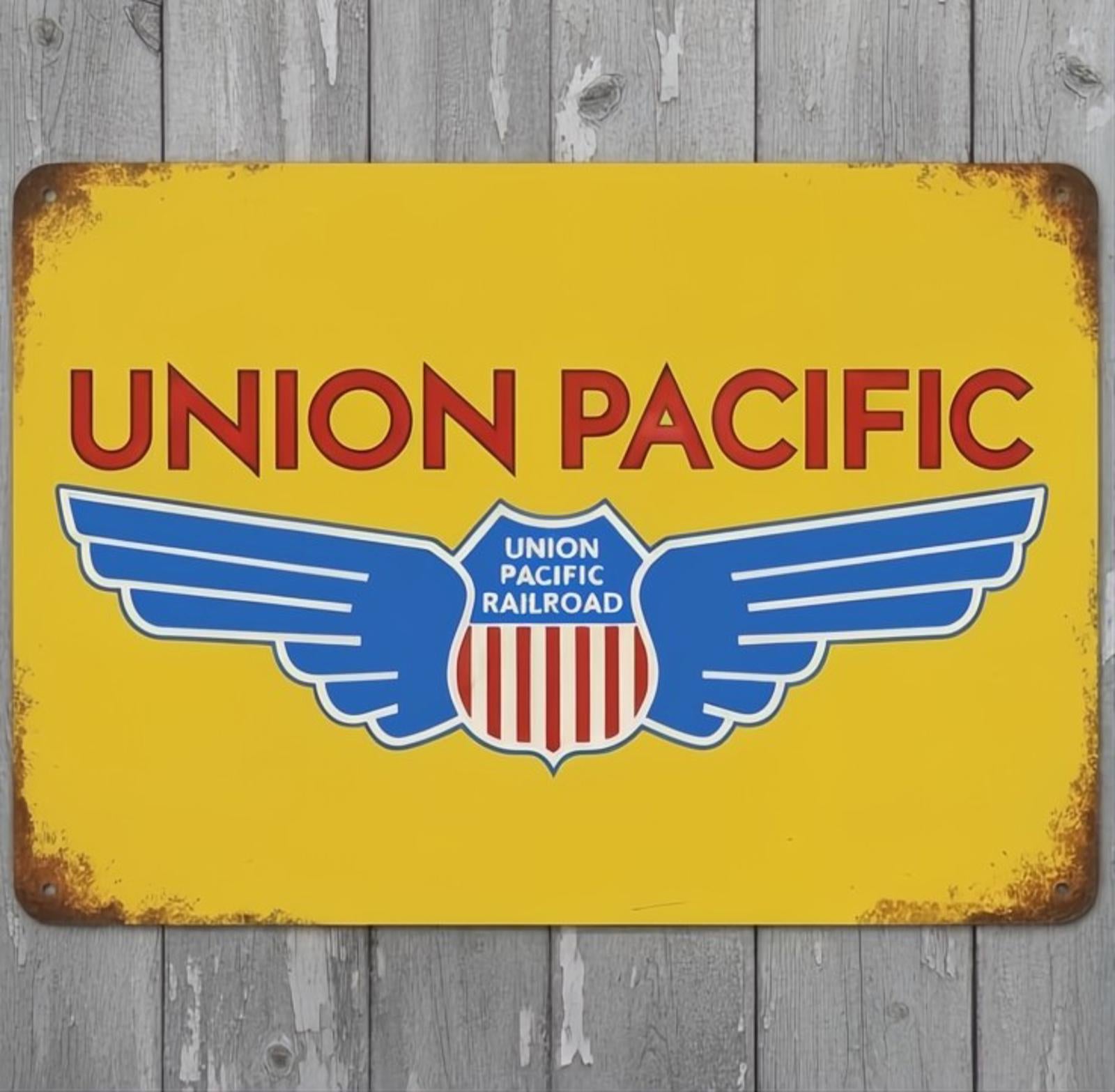 Union Pacific Railroad 8 x 12 Vintage Novelty Metal Sign Made In USA