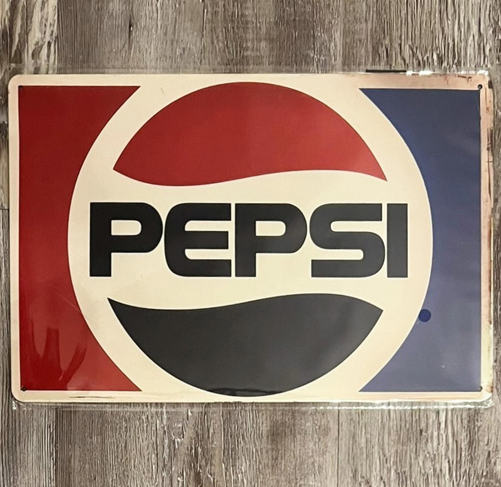 Pepsi Pepsi-Cola 8 x 12 Novelty Metal Sign New Shrink-wrapped
