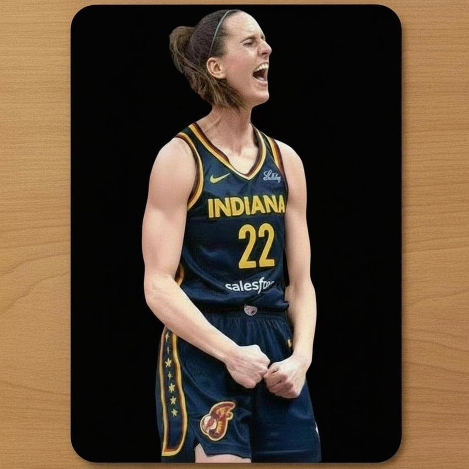 Caitlin Clark 9.5 x 8 Mouse Pad With Anti-Slip Rubber Backing Made In USA