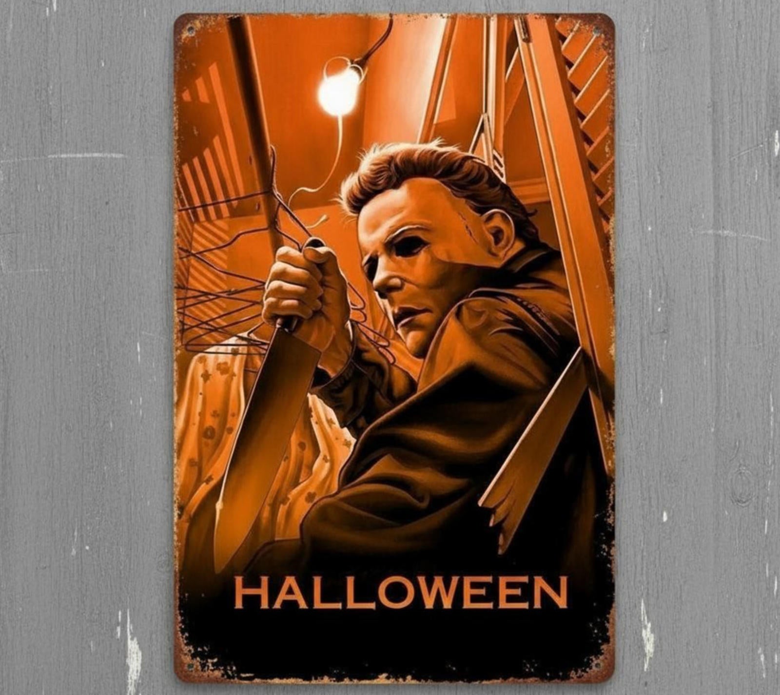 Halloween 8 x 12 Vintage Novelty Metal Sign Shrink-Wrapped New!