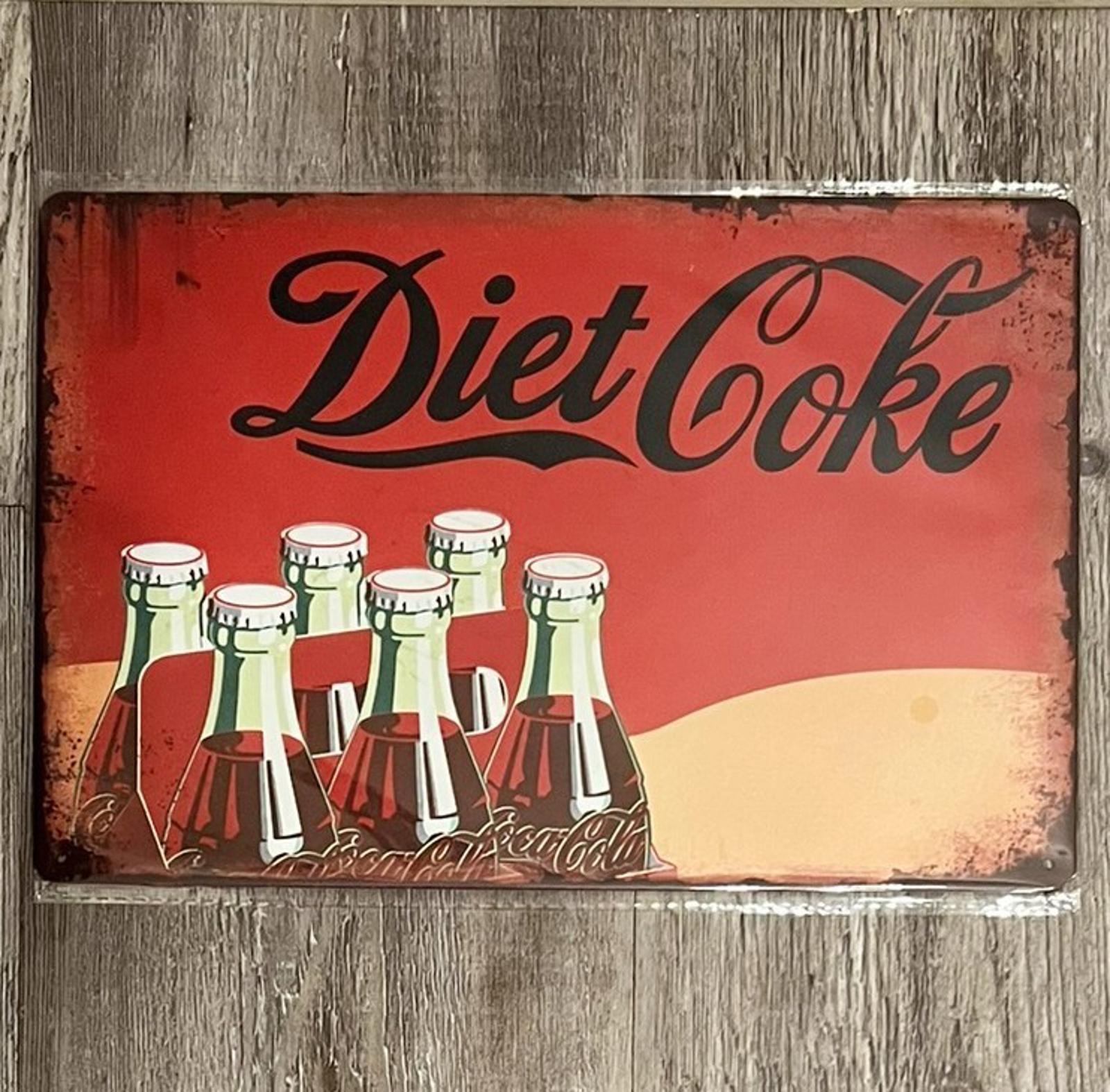 Diet Coke 8 x 12 Novelty Metal Sign Shrink-wrapped New!