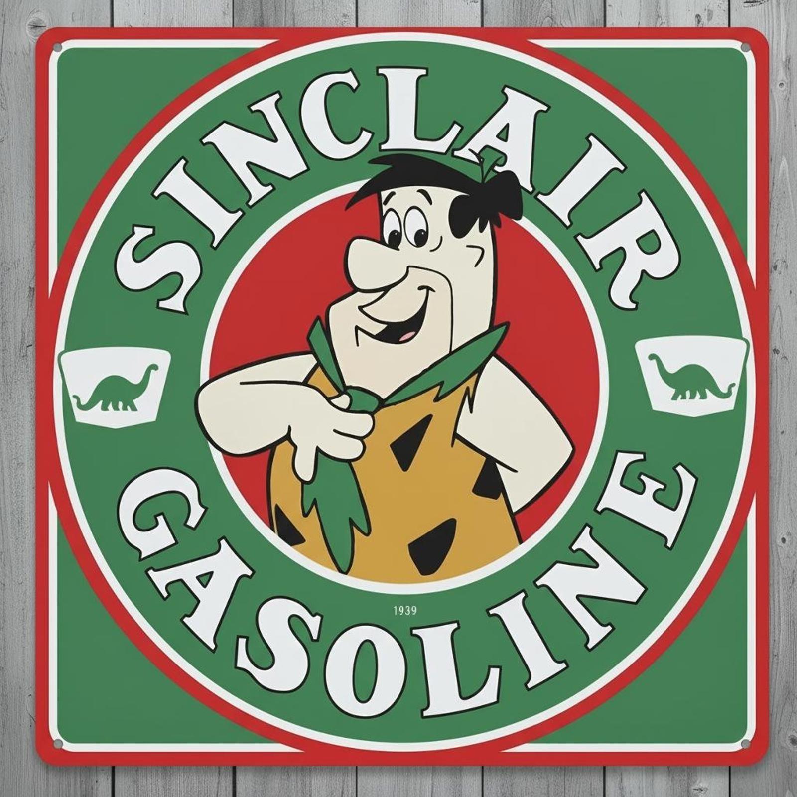 Sinclair Gasoline 12 x 12 Square Vintage Novelty Metal Sign Made In USA