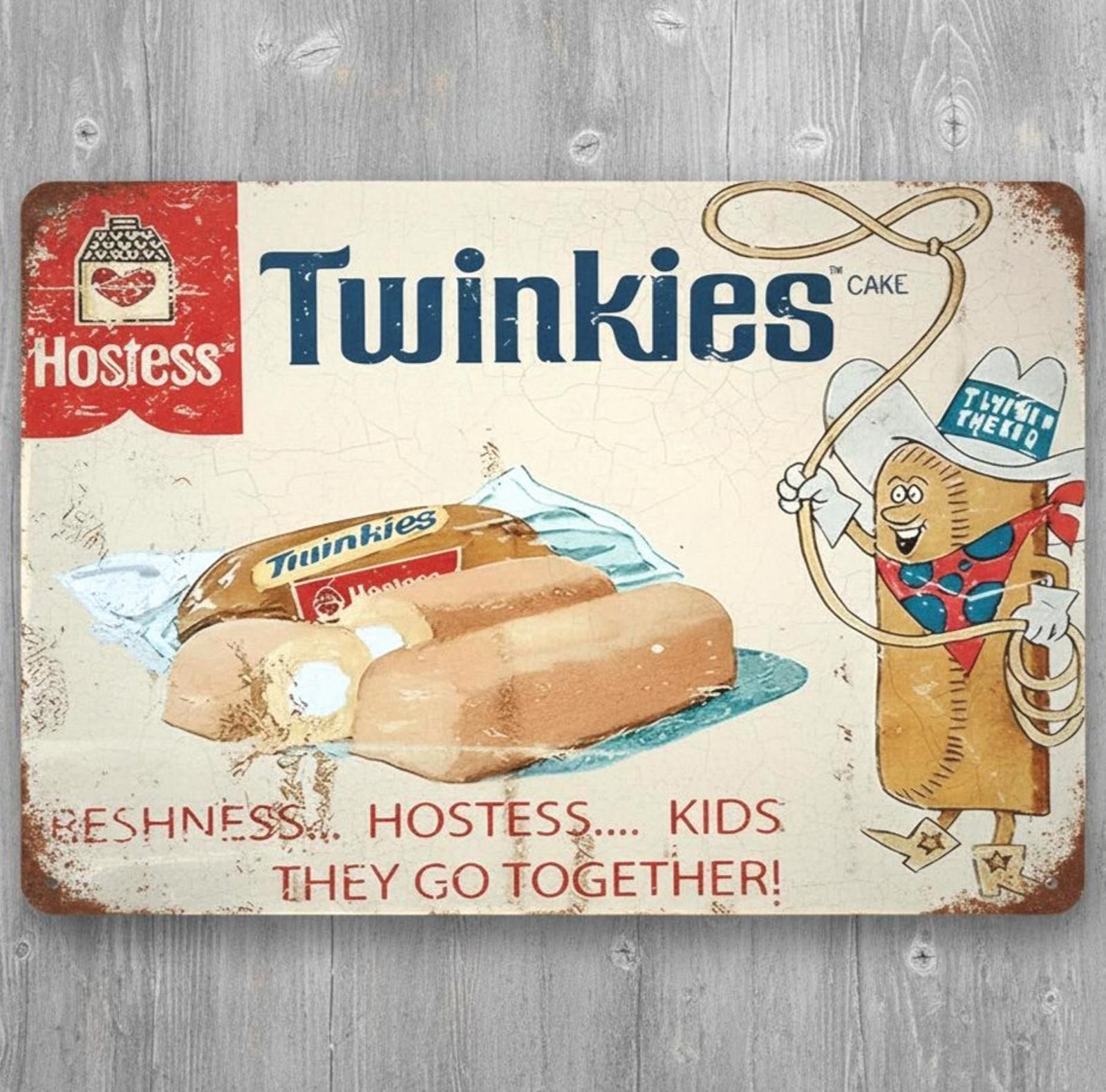Hostess Twinkies 8 x 12 Vintage Novelty Metal Sign Made In USA New!