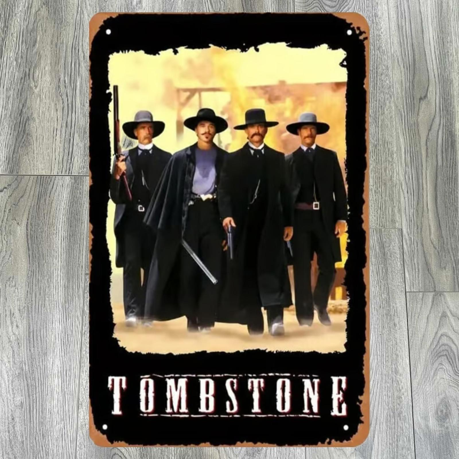 Tombstone Movie 8 x 12 Novelty Metal Sign Shrink-Wrapped New!