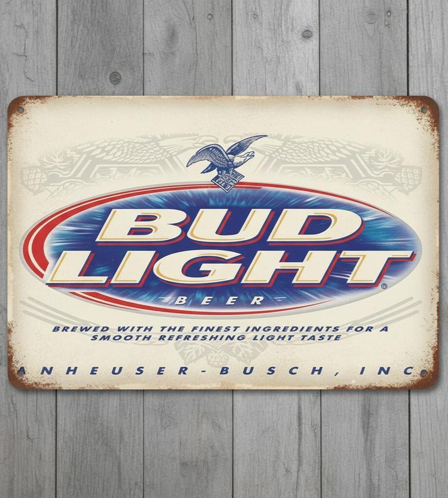Bud Light Beer 8 x 12 Vintage Novelty Metal Sign Made In USA New!