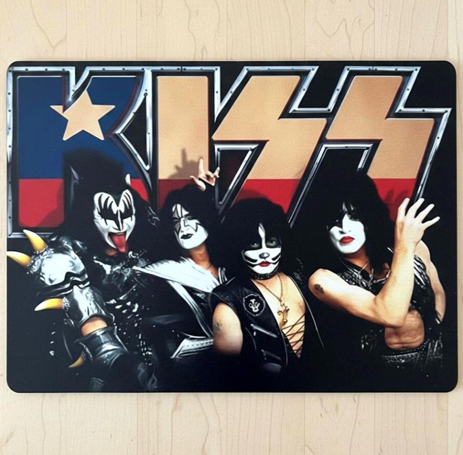 KISS Band 9.5 x 8 Mouse Pad With Anti-Slip Rubber Backing Made In USA