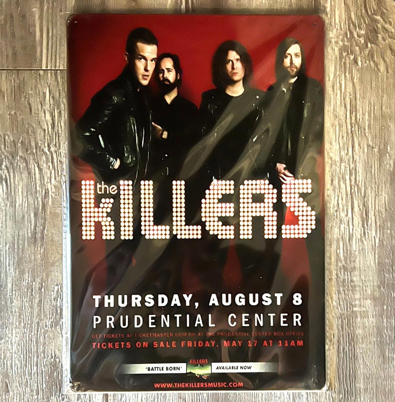 The Killers 8 x 12 Novelty Metal Sign Shrink-Wrapped New!