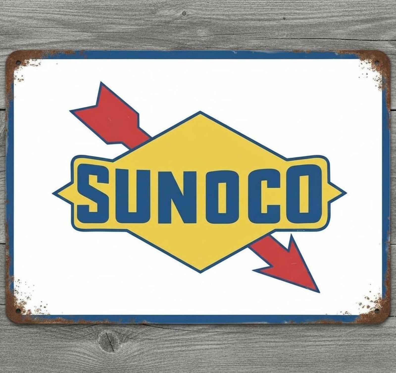 Sunoco Gas Company 8 x 12 Vintage Novelty Metal Sign Made In USA New!
