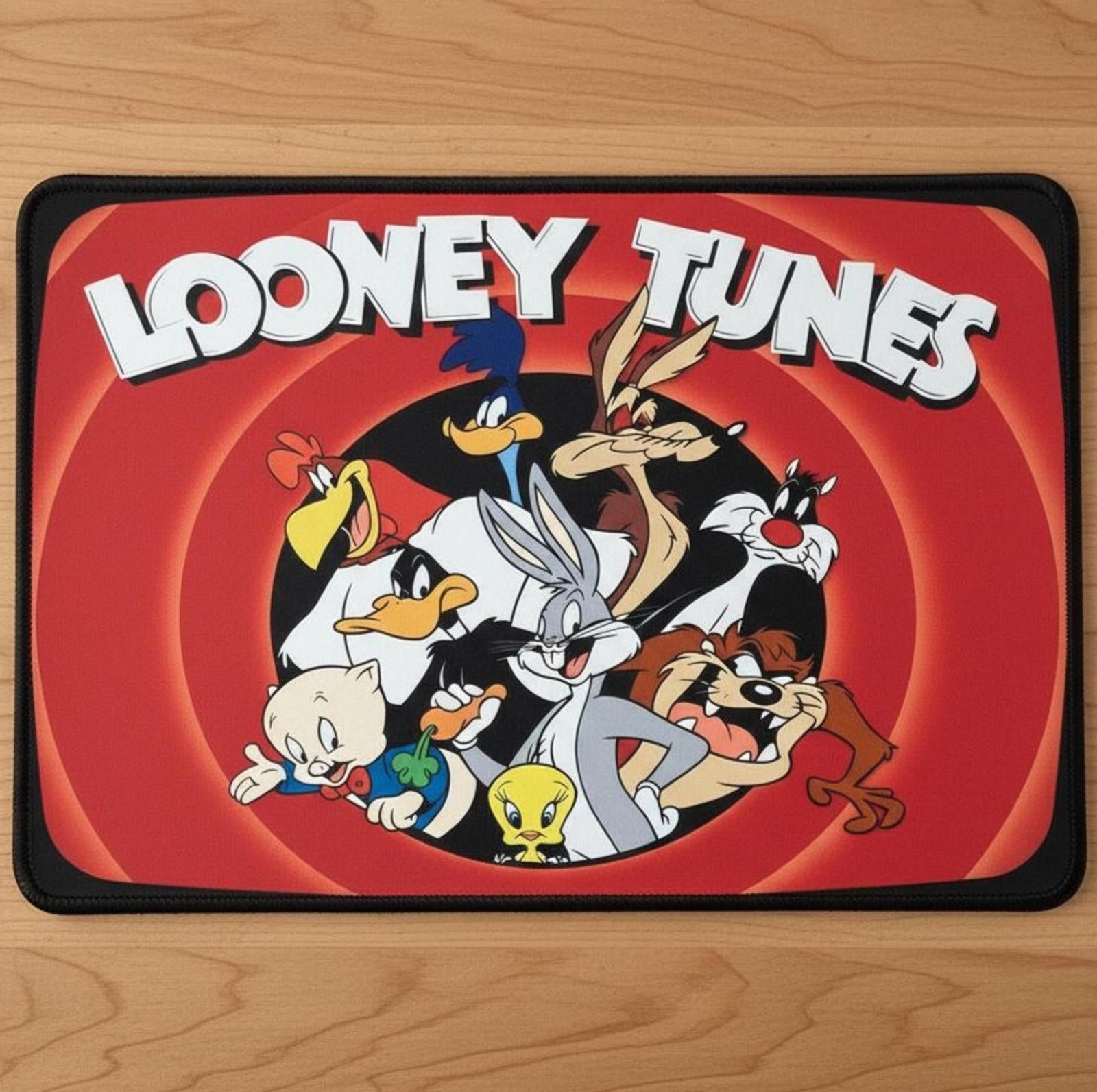 Looney Tunes 9.5 x 8 Mouse Pad With Anti-Slip Rubber Backing Made In USA