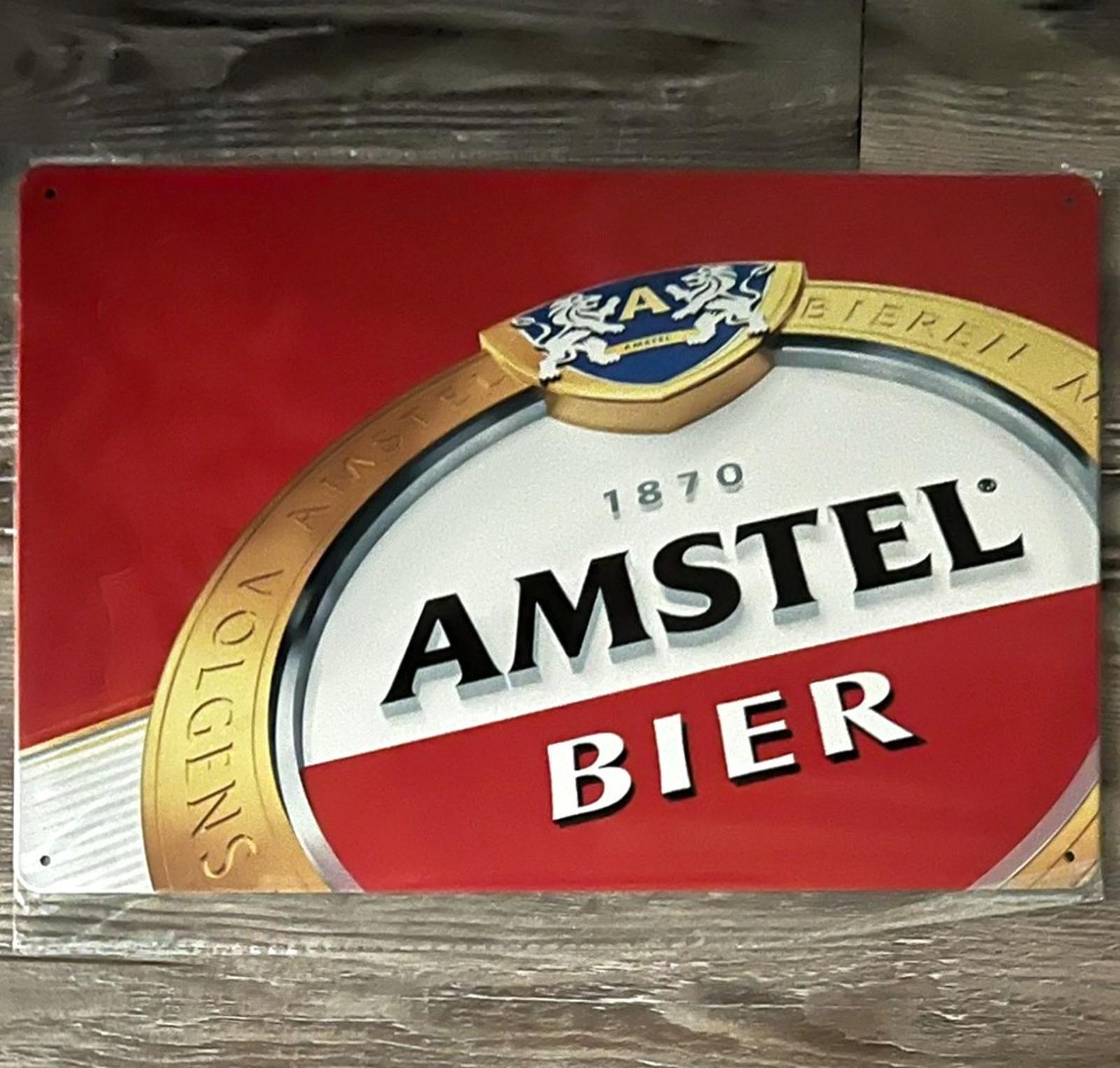 Amstel Bier Beer Since 1870 Vintage Novelty 8 x 12 Metal Sign New!